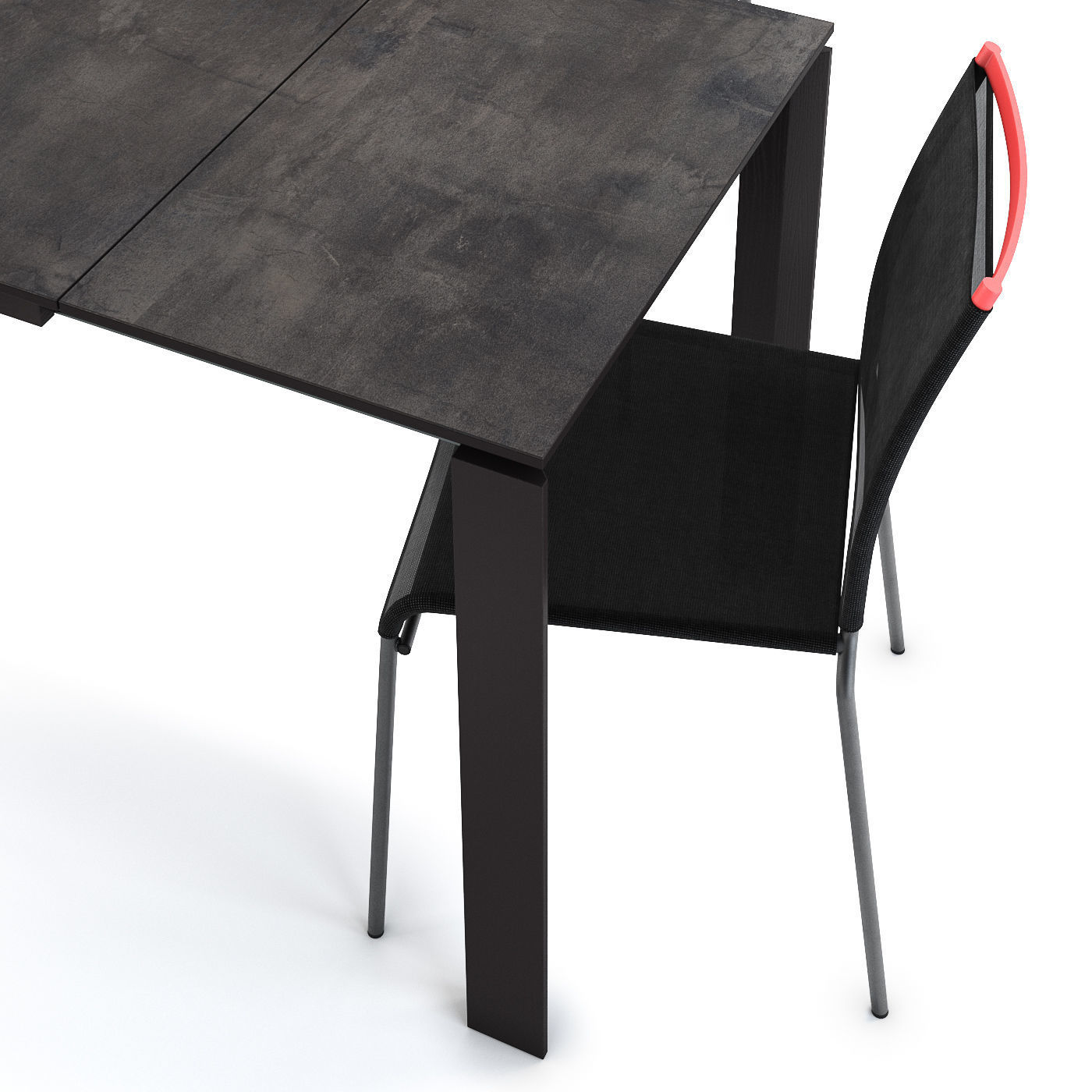 Calligaris Duca table and  chair 3D model CGTrader
