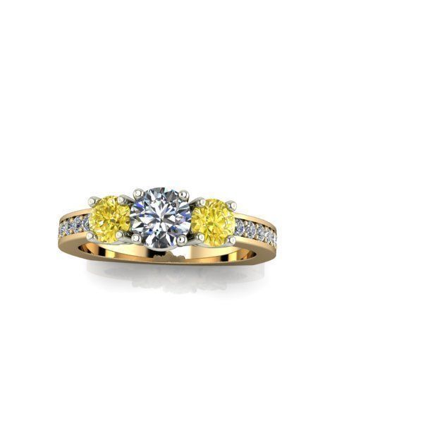 CJC1953 Ladies womans womens diamond ruby emerald Rings 3D print model_25