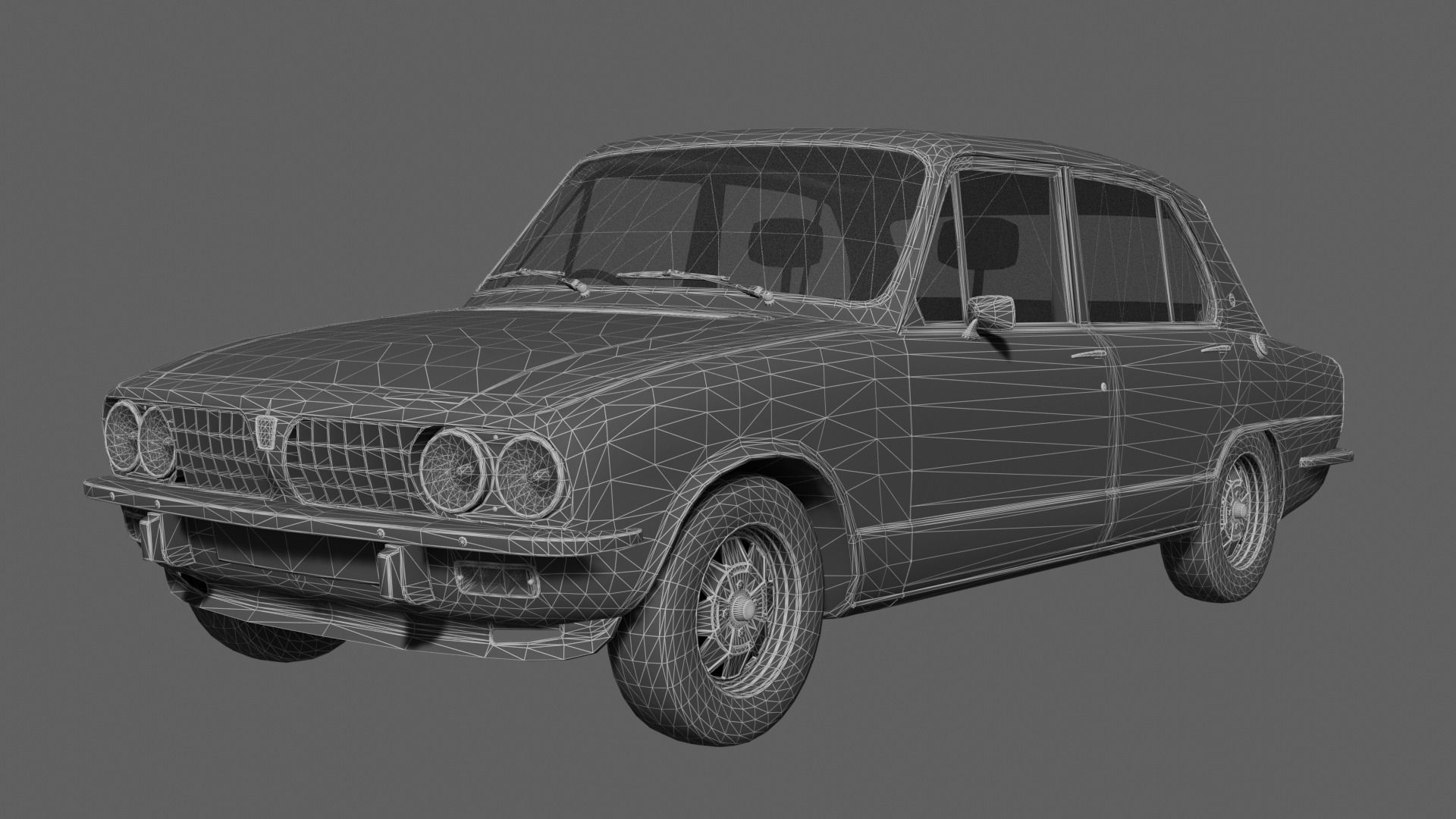 Triumph Dolomite Sprint PBR Textured Free low-poly 3D model_7