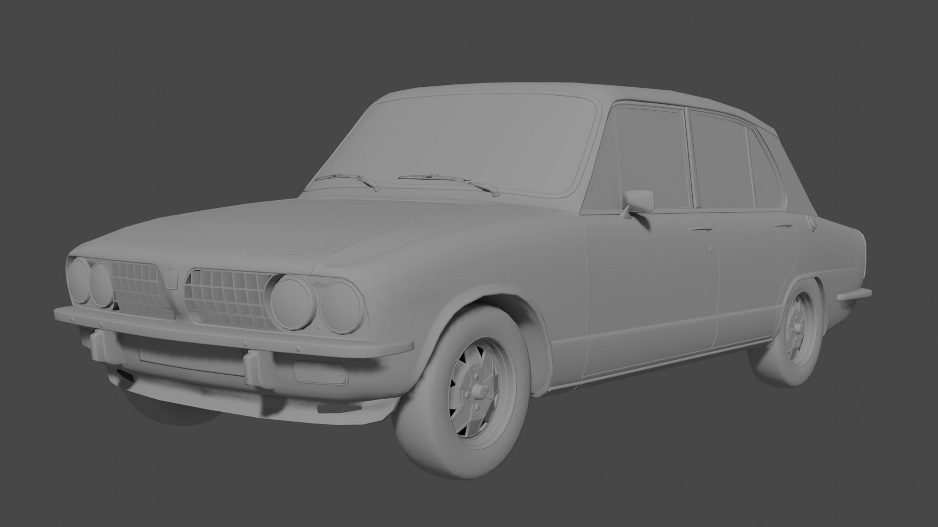 Triumph Dolomite Sprint PBR Textured Free low-poly 3D model_6