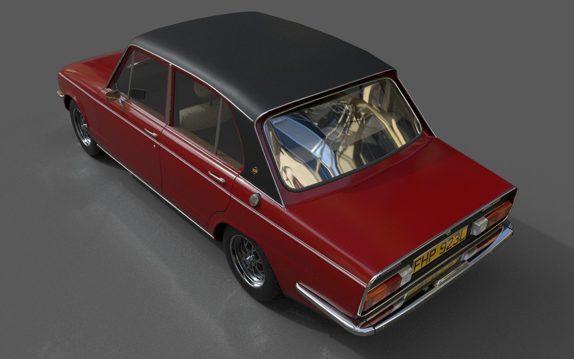 Triumph Dolomite Sprint PBR Textured Free low-poly 3D model_3