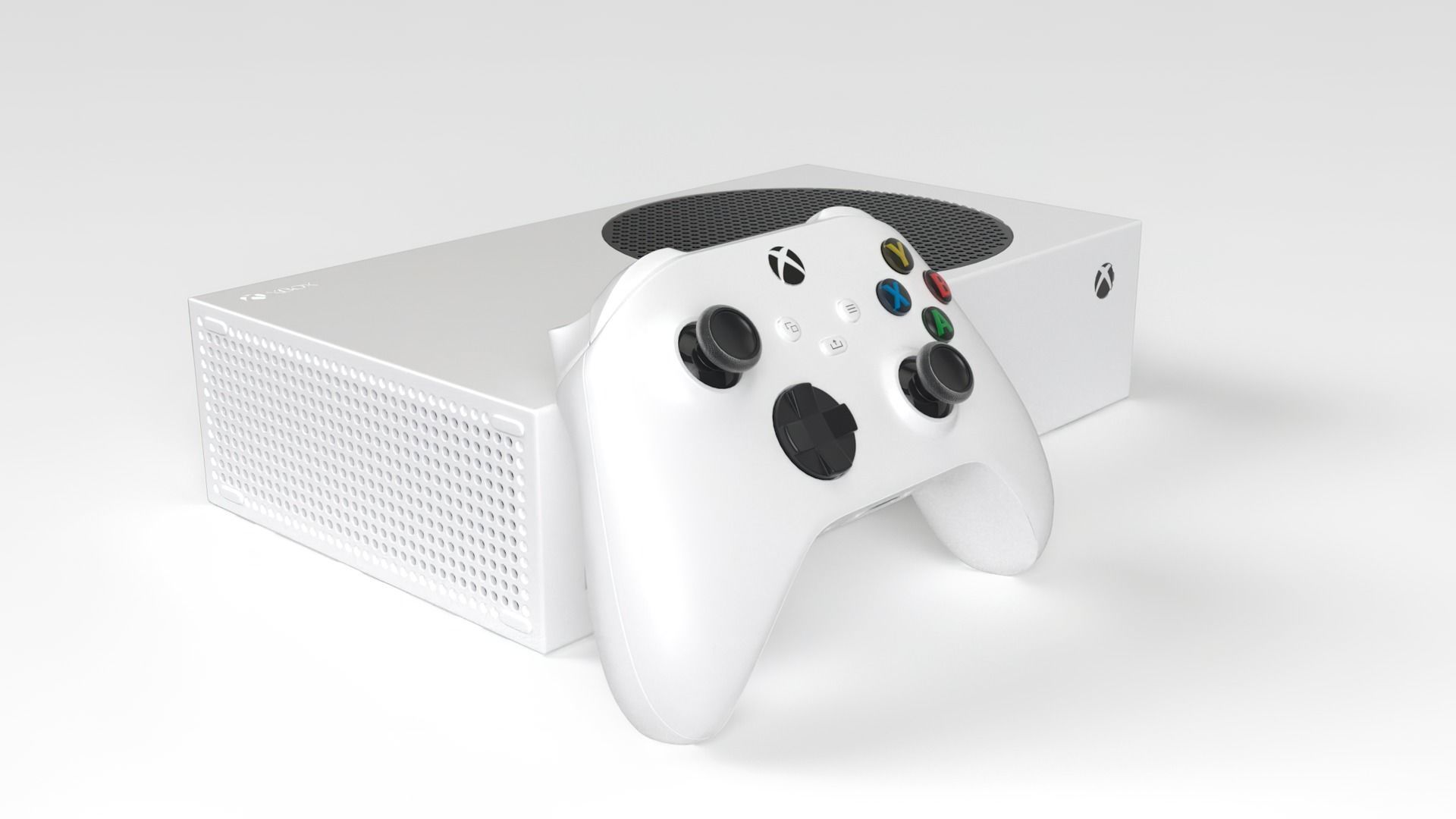 Xbox Series S Low-poly 3D model_6
