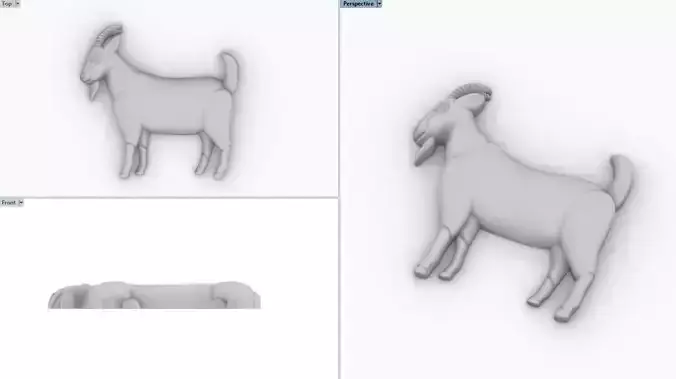 Goat emoji pendant