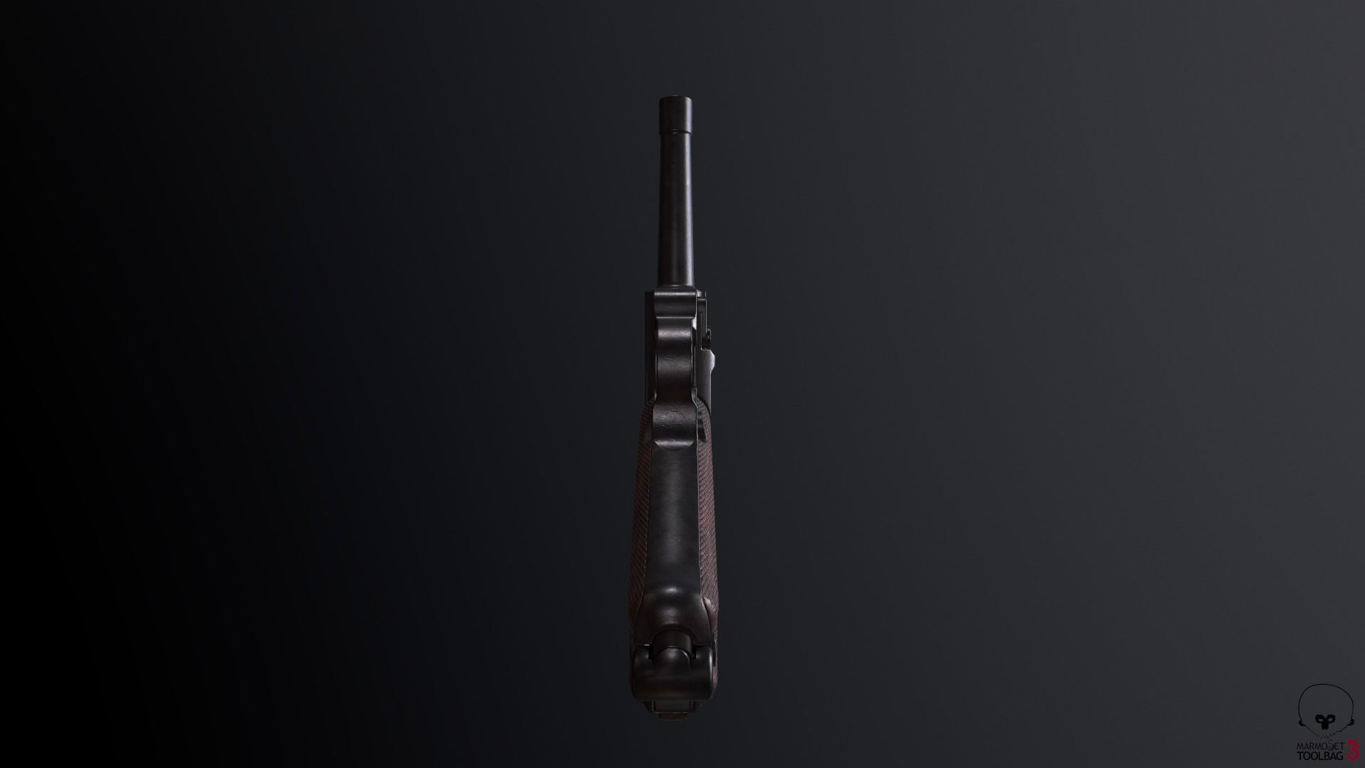 Luger P08 Low-poly 3D model_6