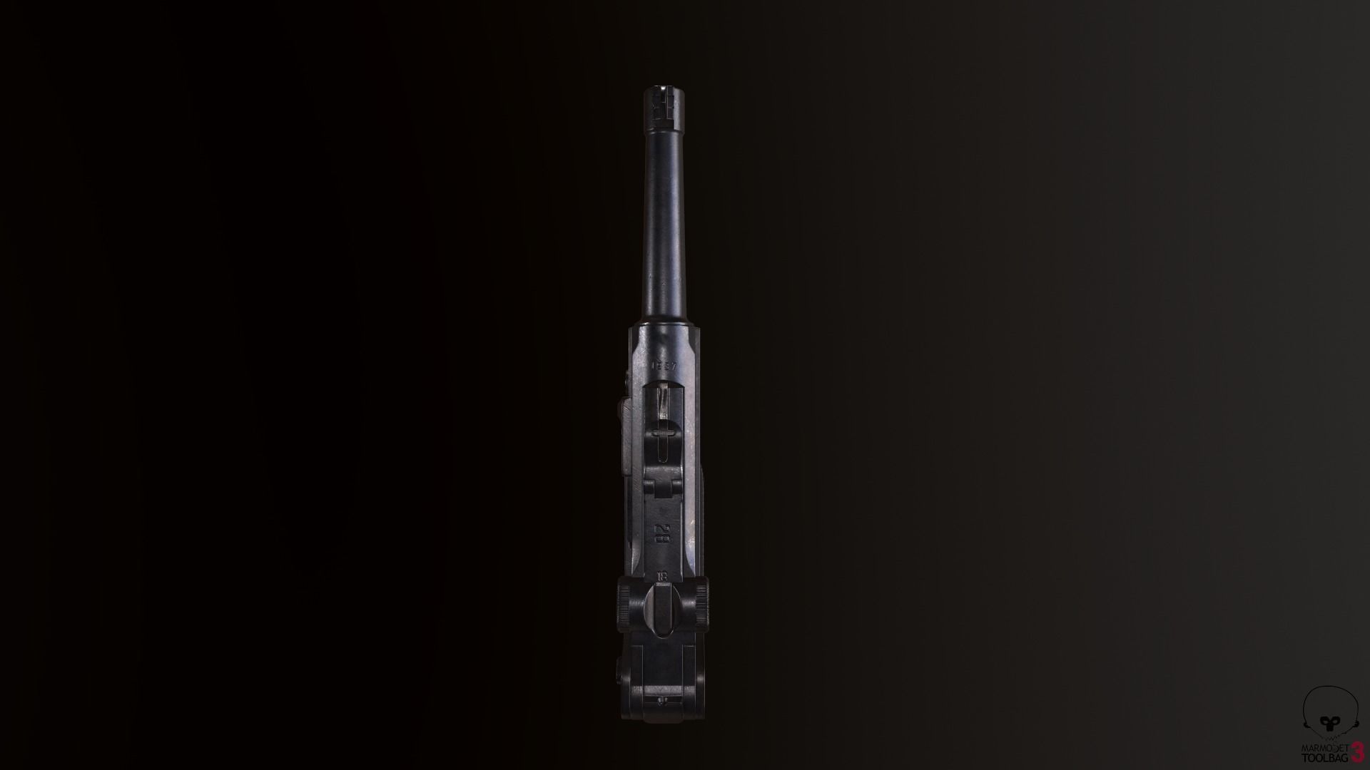 Luger P08 Low-poly 3D model_5