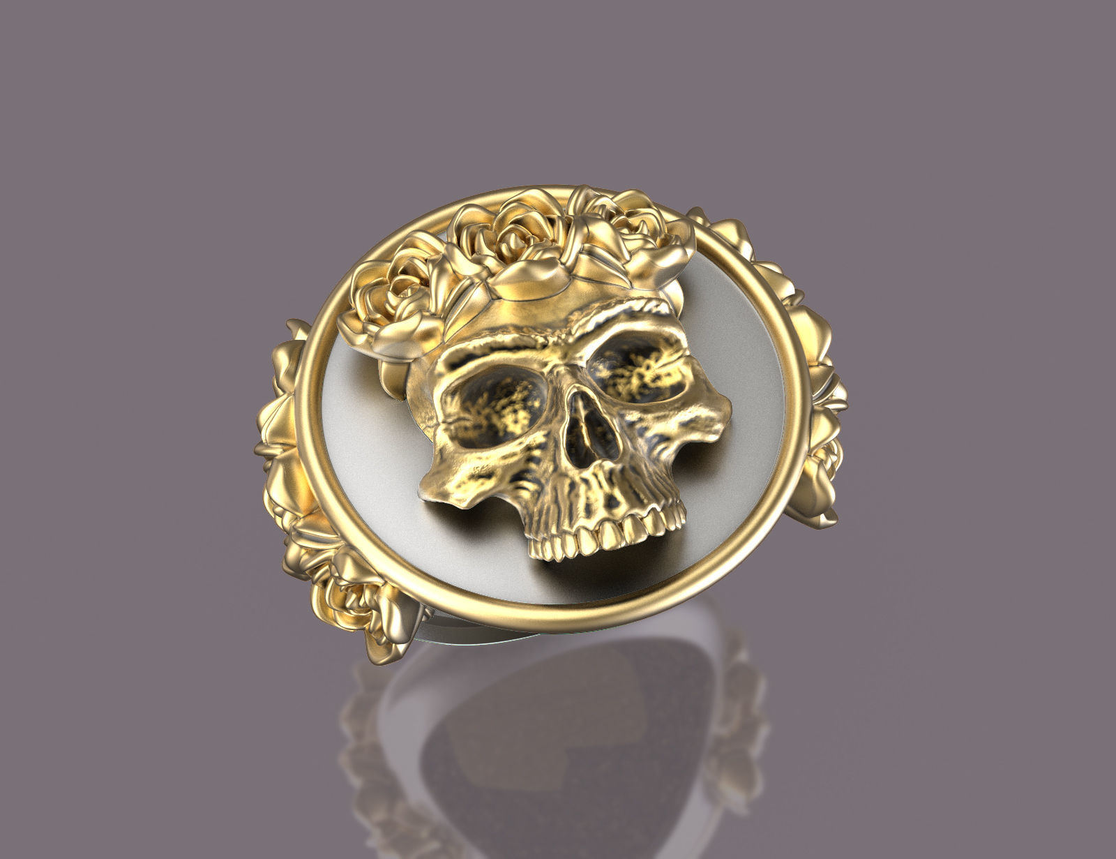  Frida Kahlo Skull Ring 3d Print 3D print model_1