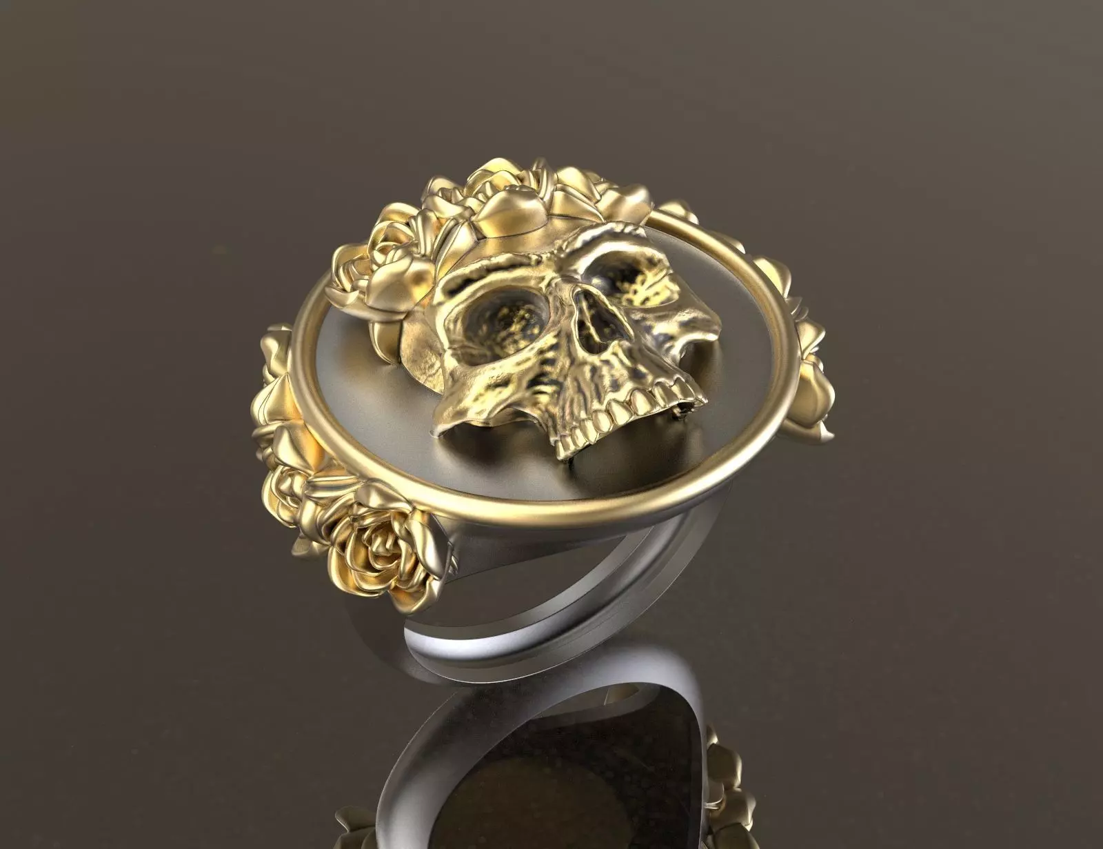  Frida Kahlo Skull Ring 3d Print 3D print model_0