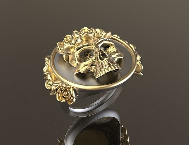  Frida Kahlo Skull Ring 3d Print 3D print model