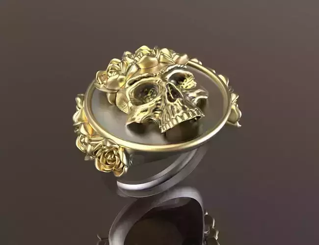 Frida Kahlo Skull Ring 3d Print 3D print model