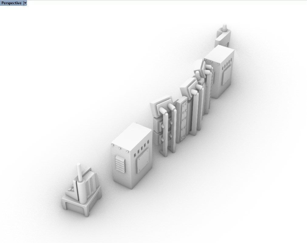 Control Panels and Consoles Pack 3D print model_3