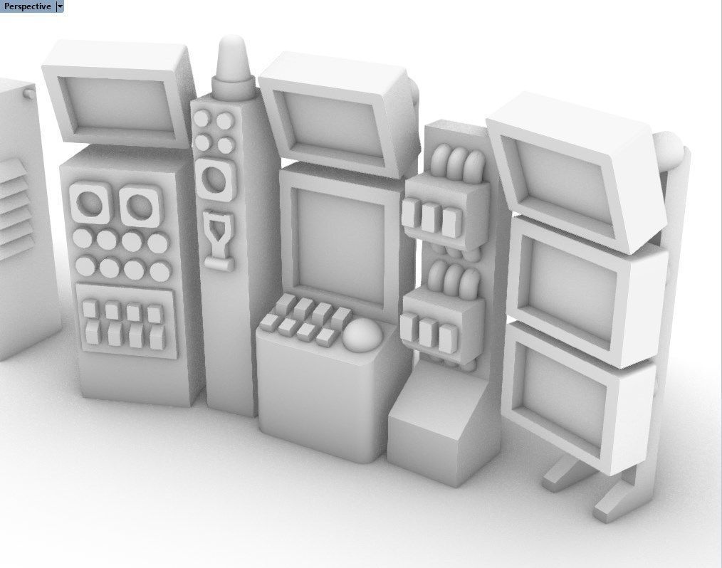 Control Panels and Consoles Pack 3D print model_16