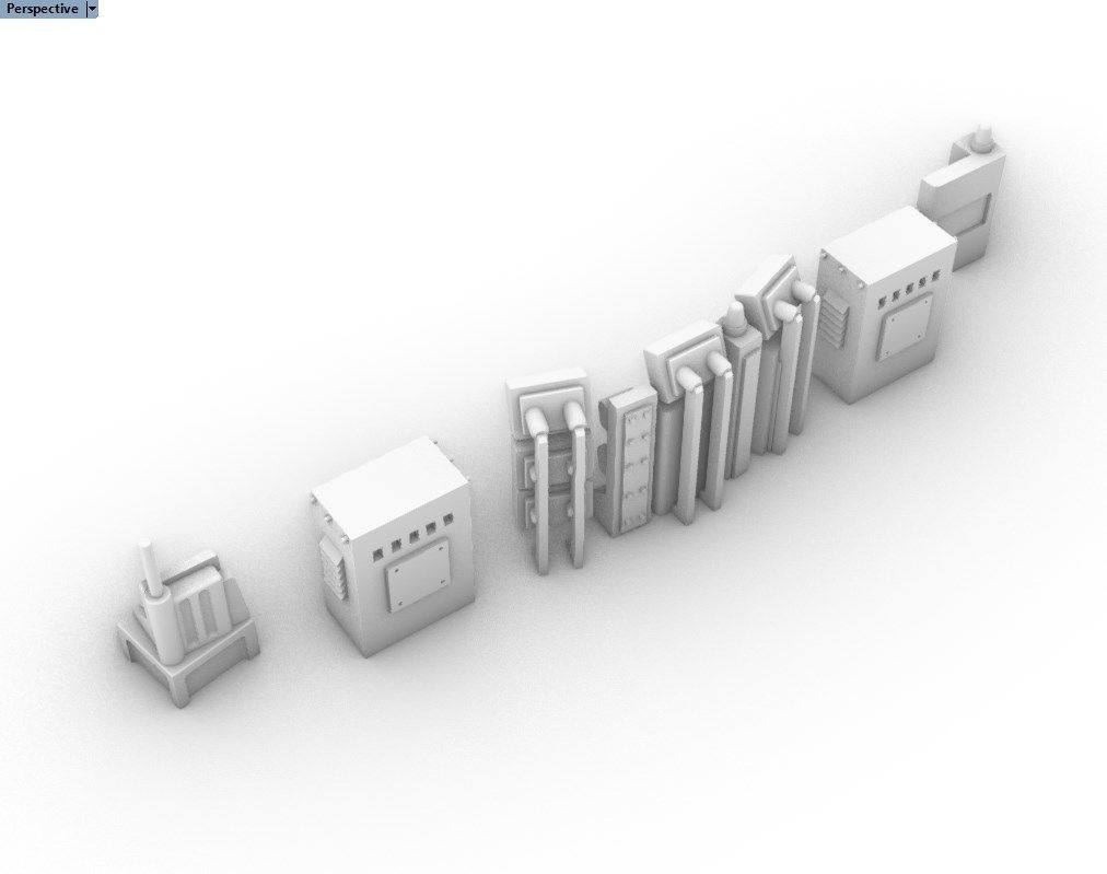 Control Panels and Consoles Pack 3D print model_4