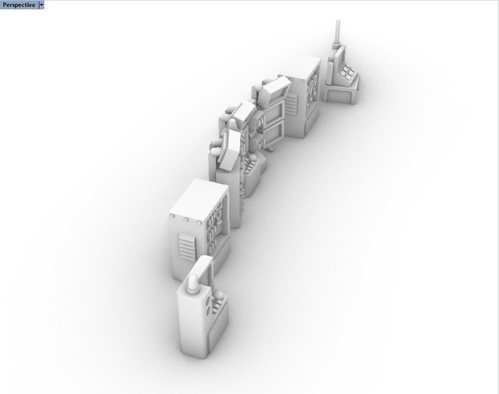 Control Panels and Consoles Pack 3D print model_7