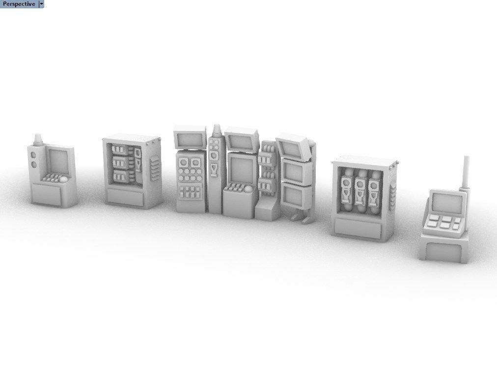 Control Panels and Consoles Pack 3D print model_1