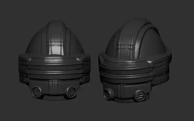 helmet high poly sculpt 3d printable ver 7 3D model