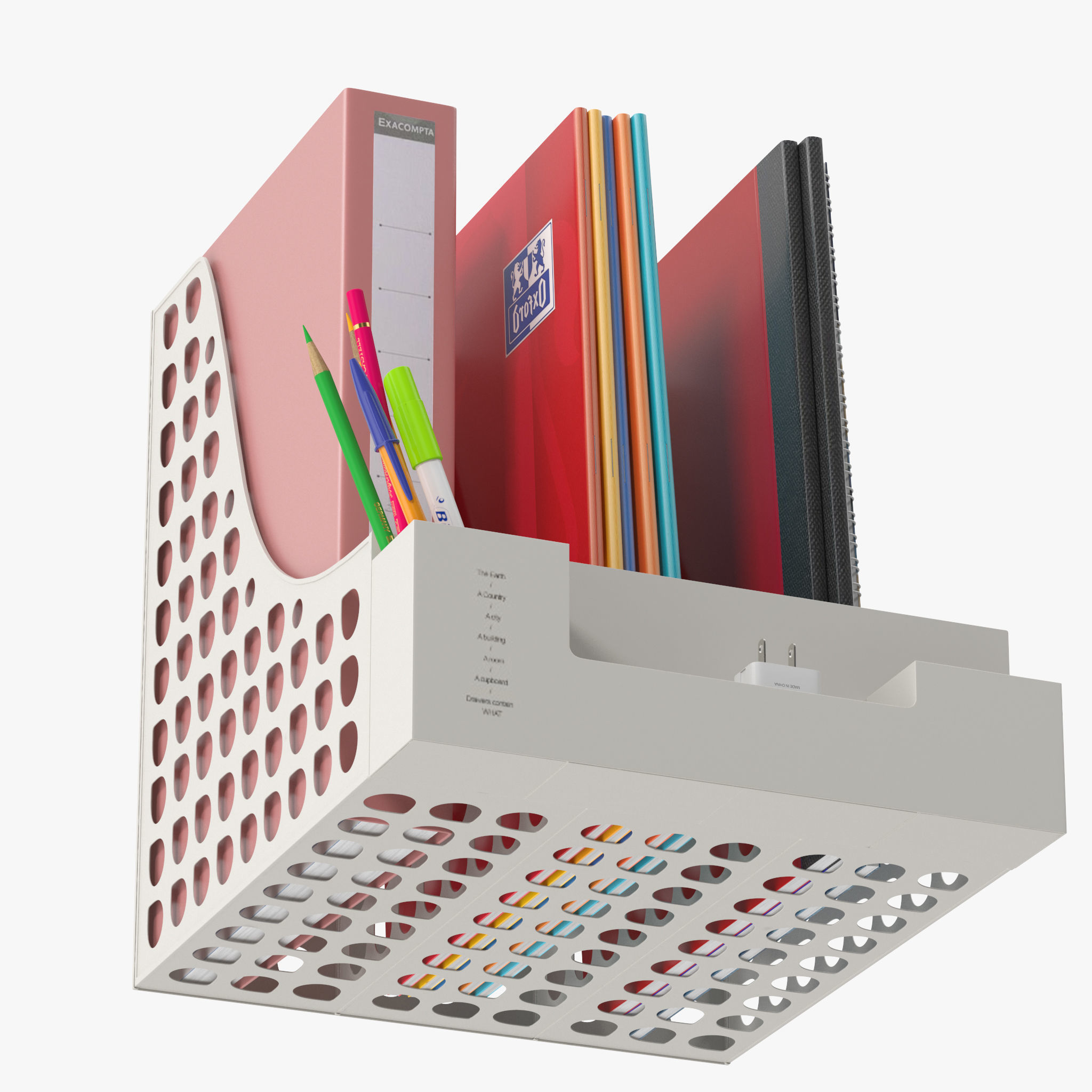 Document Organizer 3D model_6