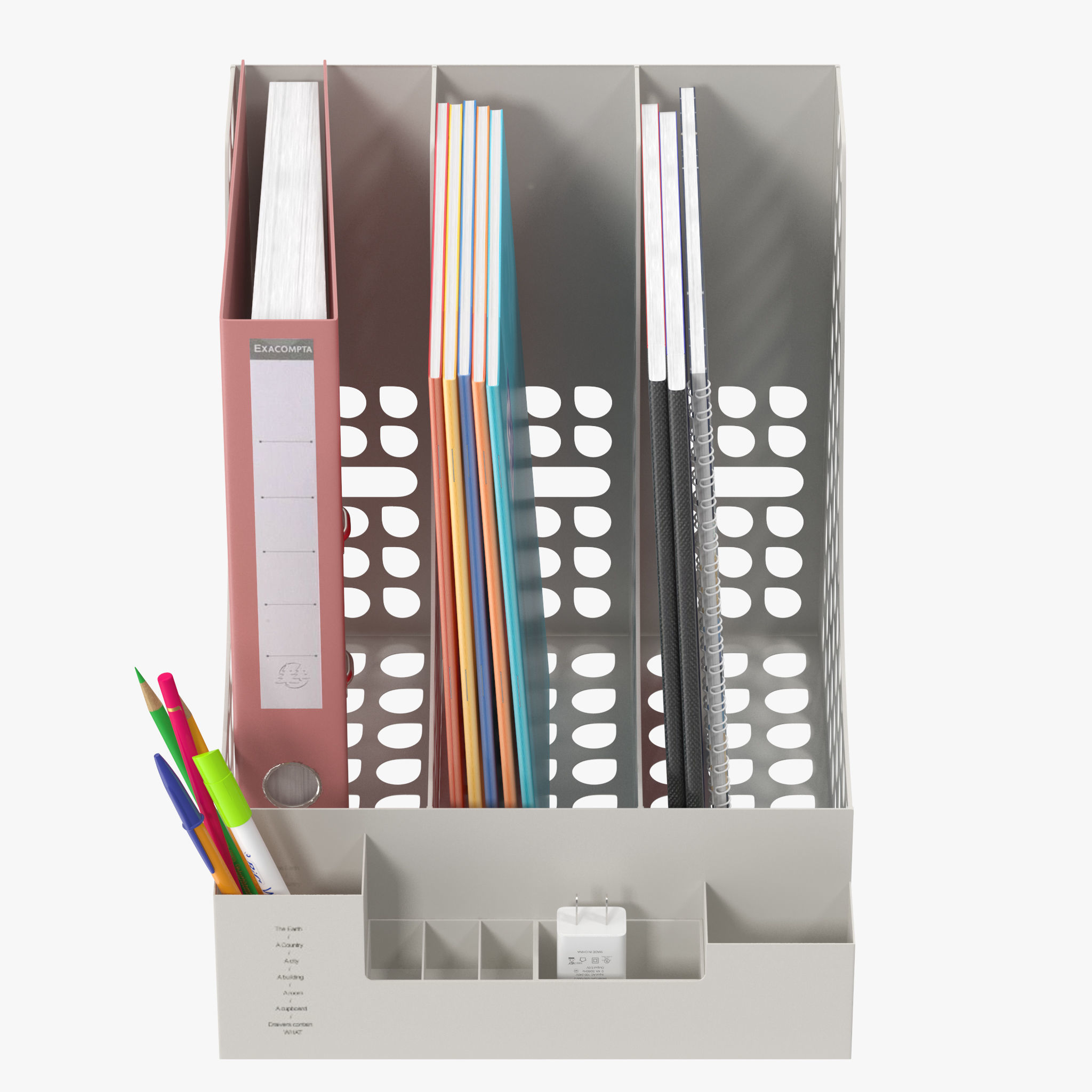 Document Organizer 3D model_4