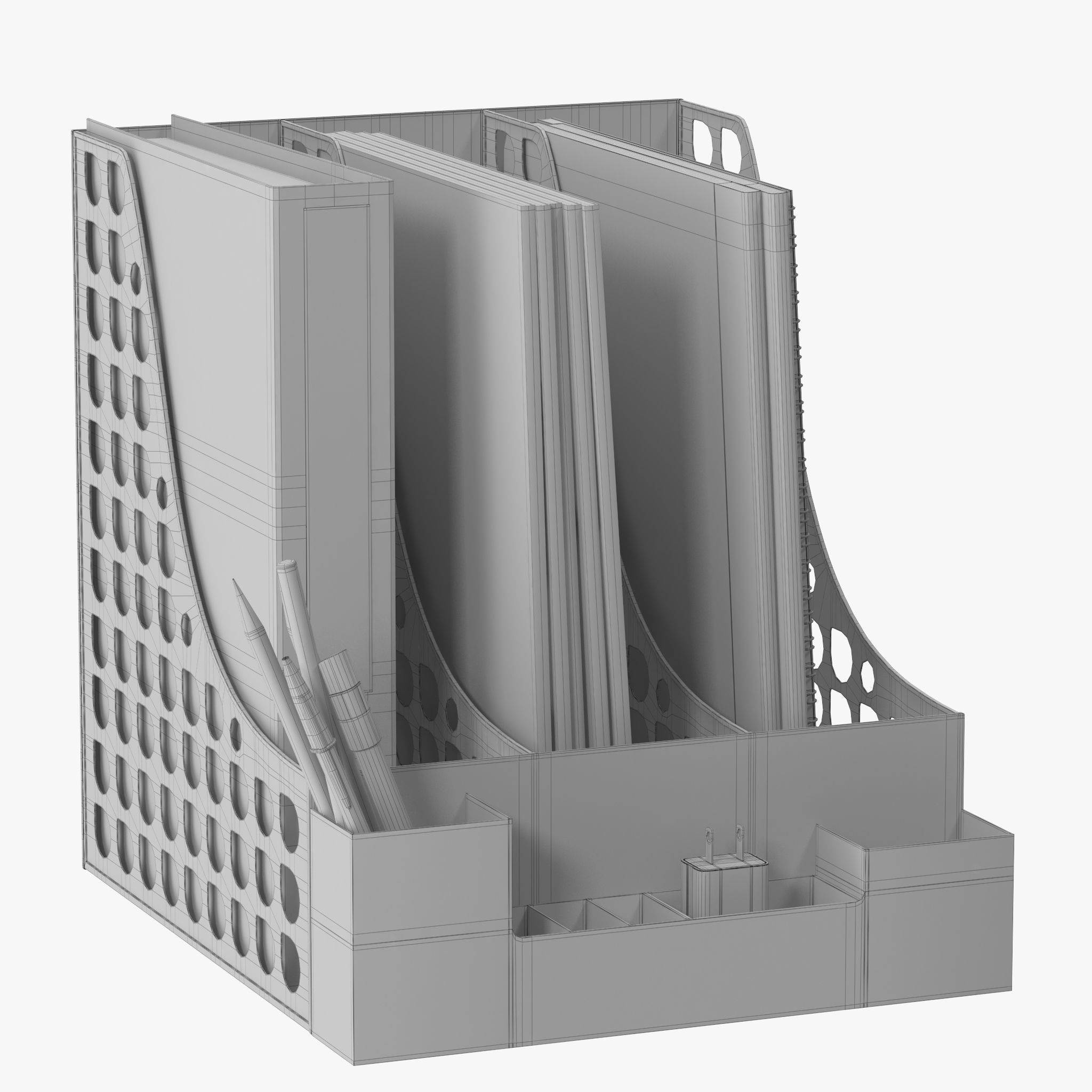Document Organizer 3D model_11