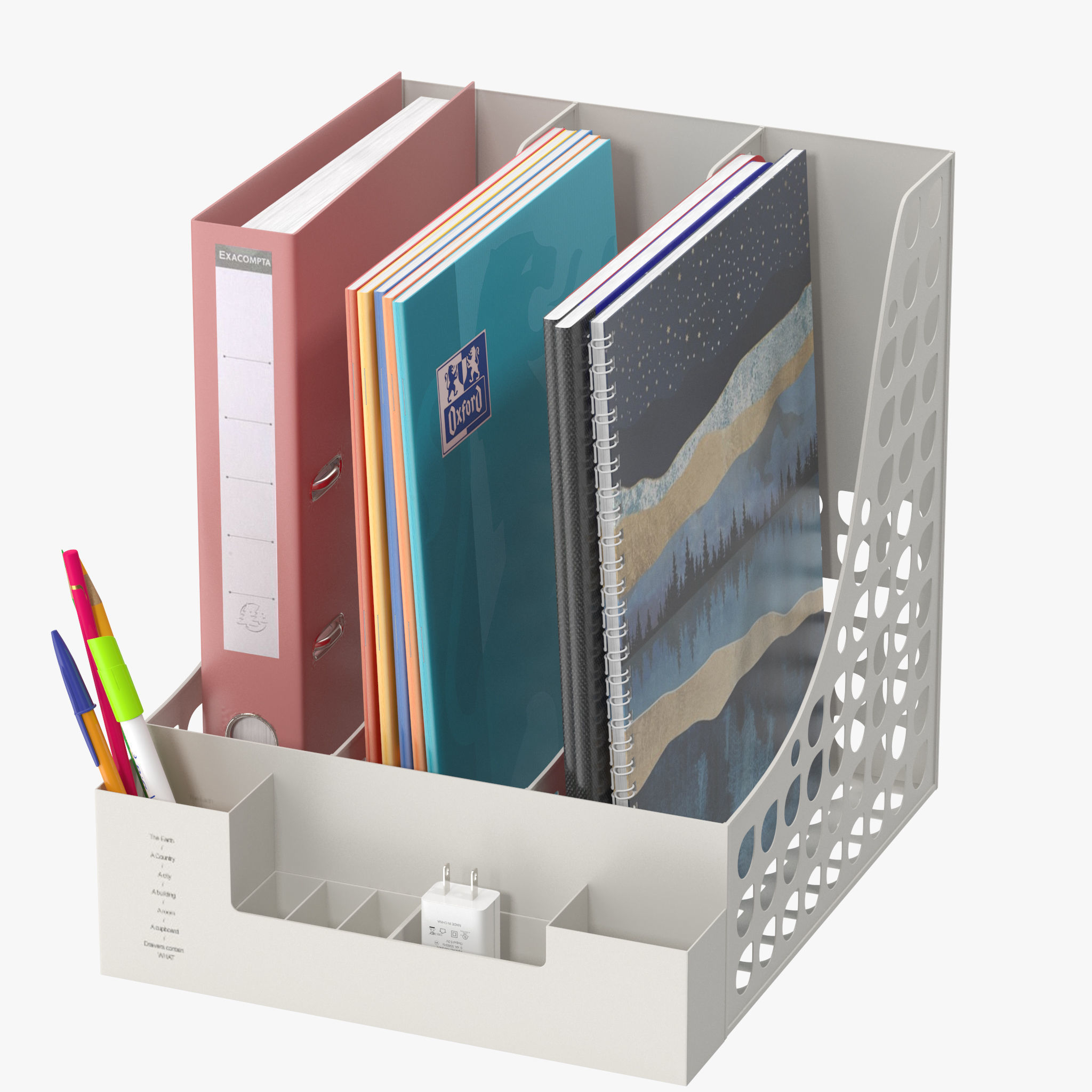 Document Organizer 3D model_3