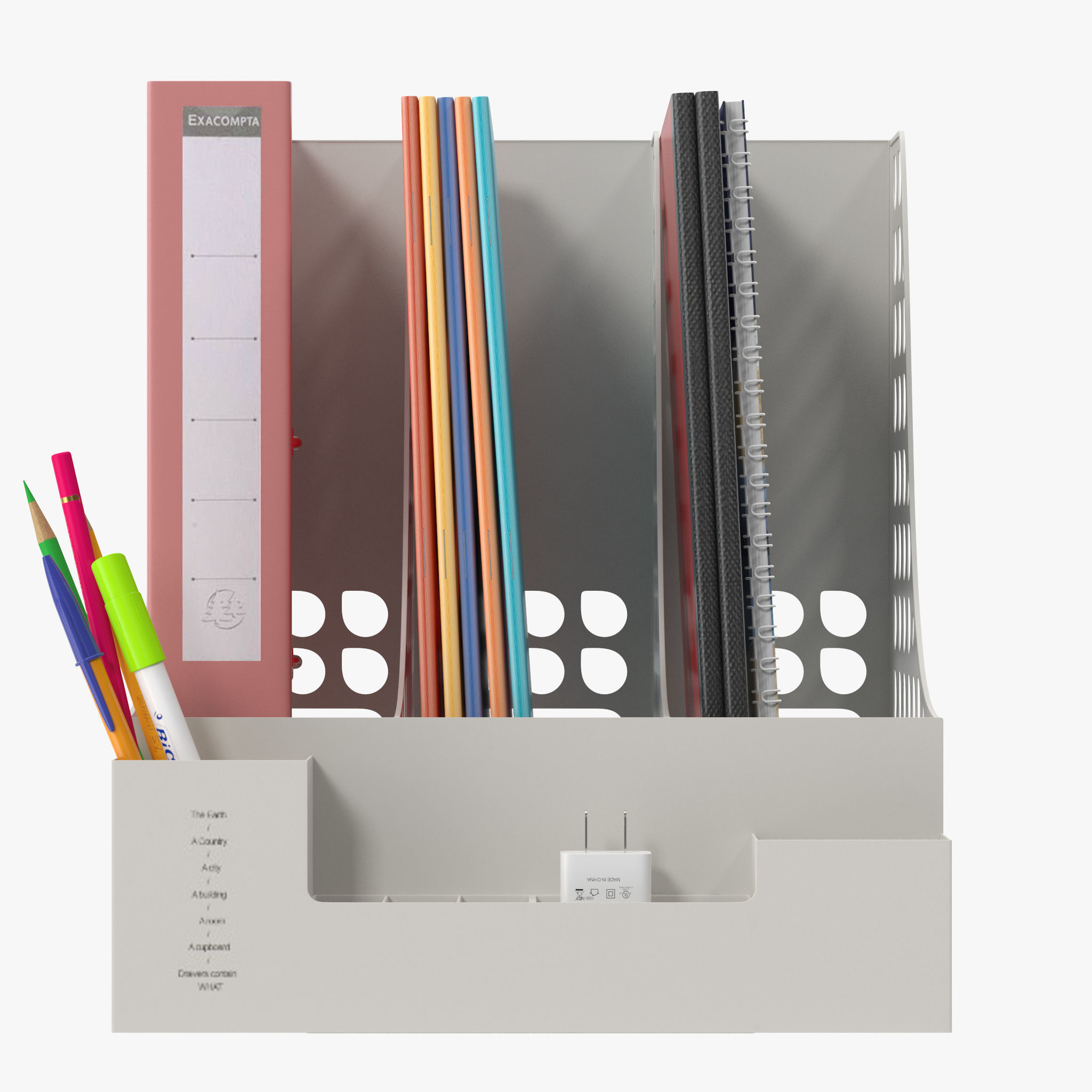 Document Organizer 3D model_2