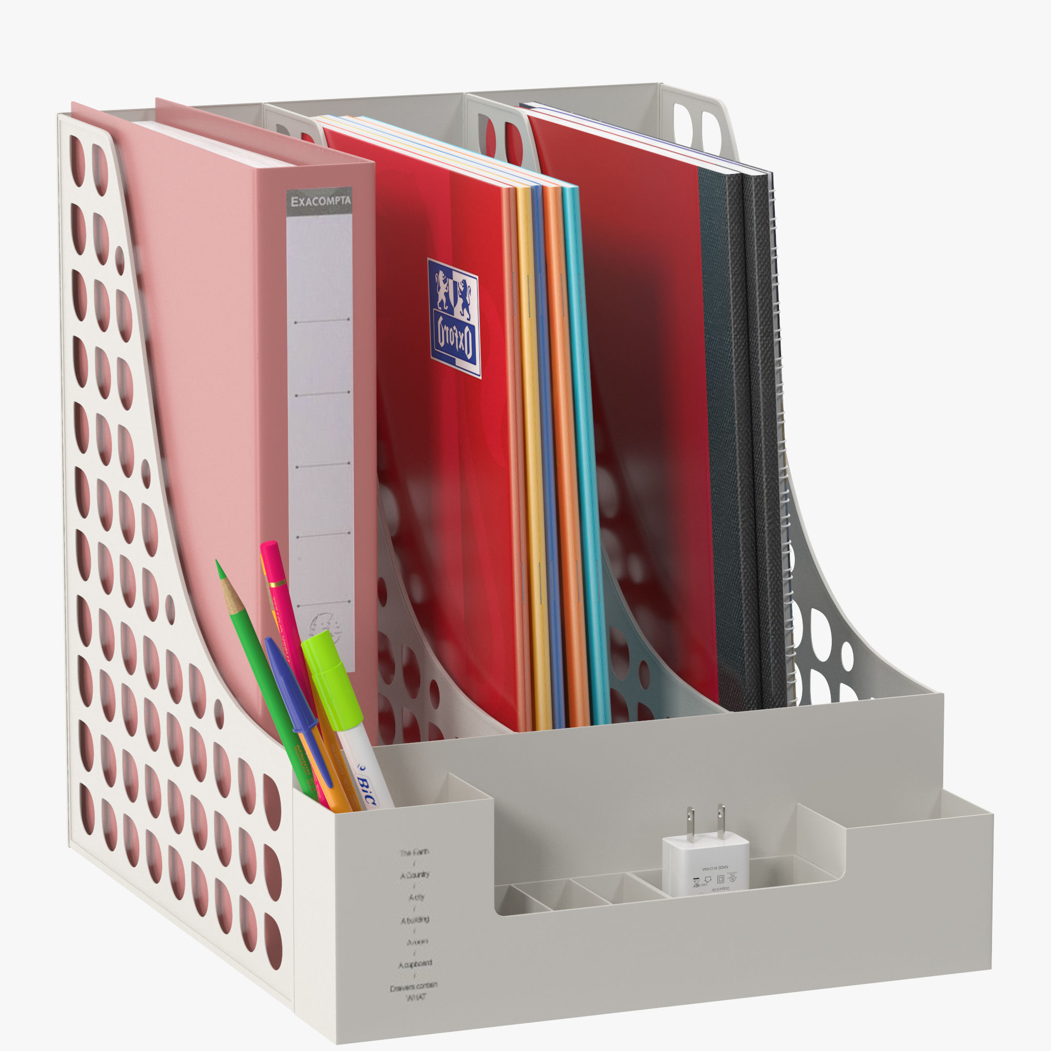 Document Organizer 3D model_1