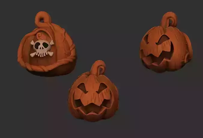 Nightmare before Christmas  Oogie Boogie Pumpkin  3D print model