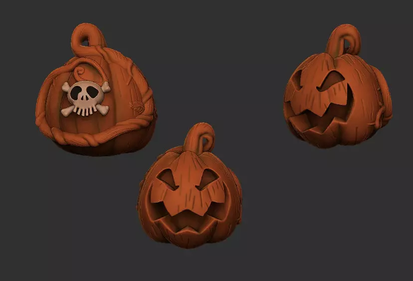 Nightmare before Christmas  Oogie Boogie Pumpkin  3D print model_0