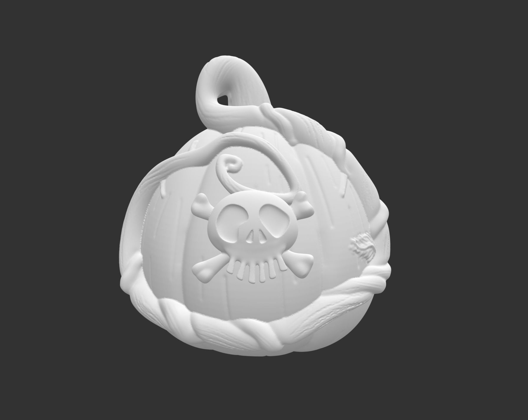 Nightmare before Christmas  Oogie Boogie Pumpkin  3D print model_2