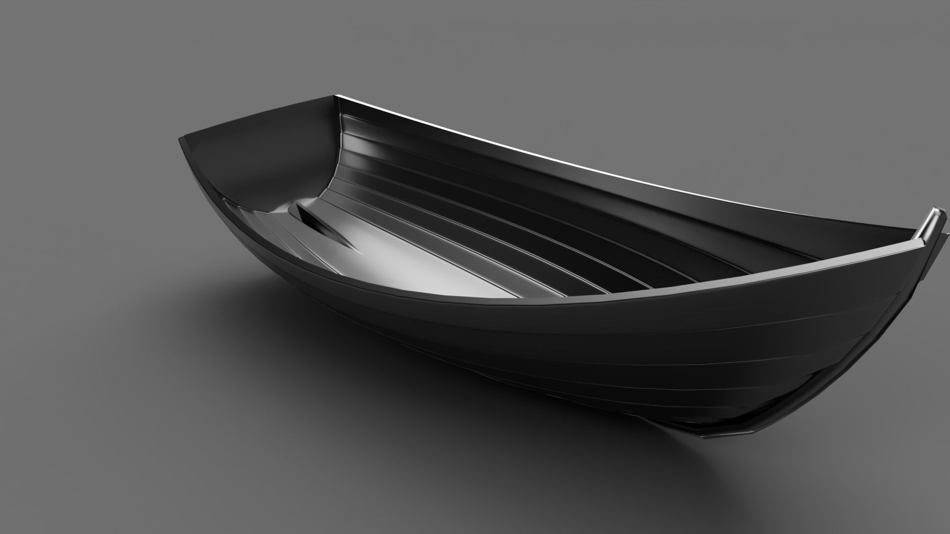 boat 3d model Low-poly 3D model_1