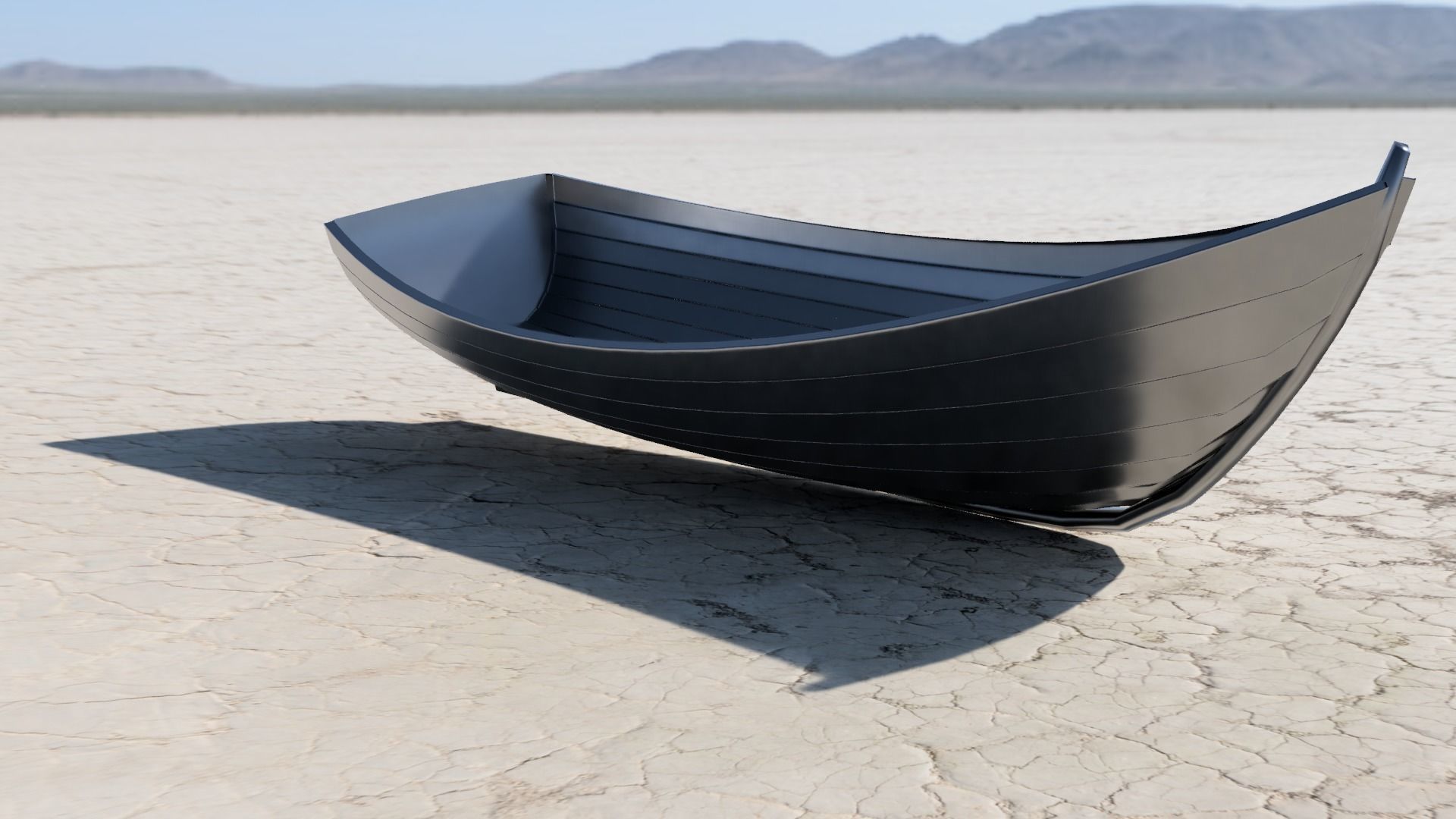 boat 3d model Low-poly 3D model_6