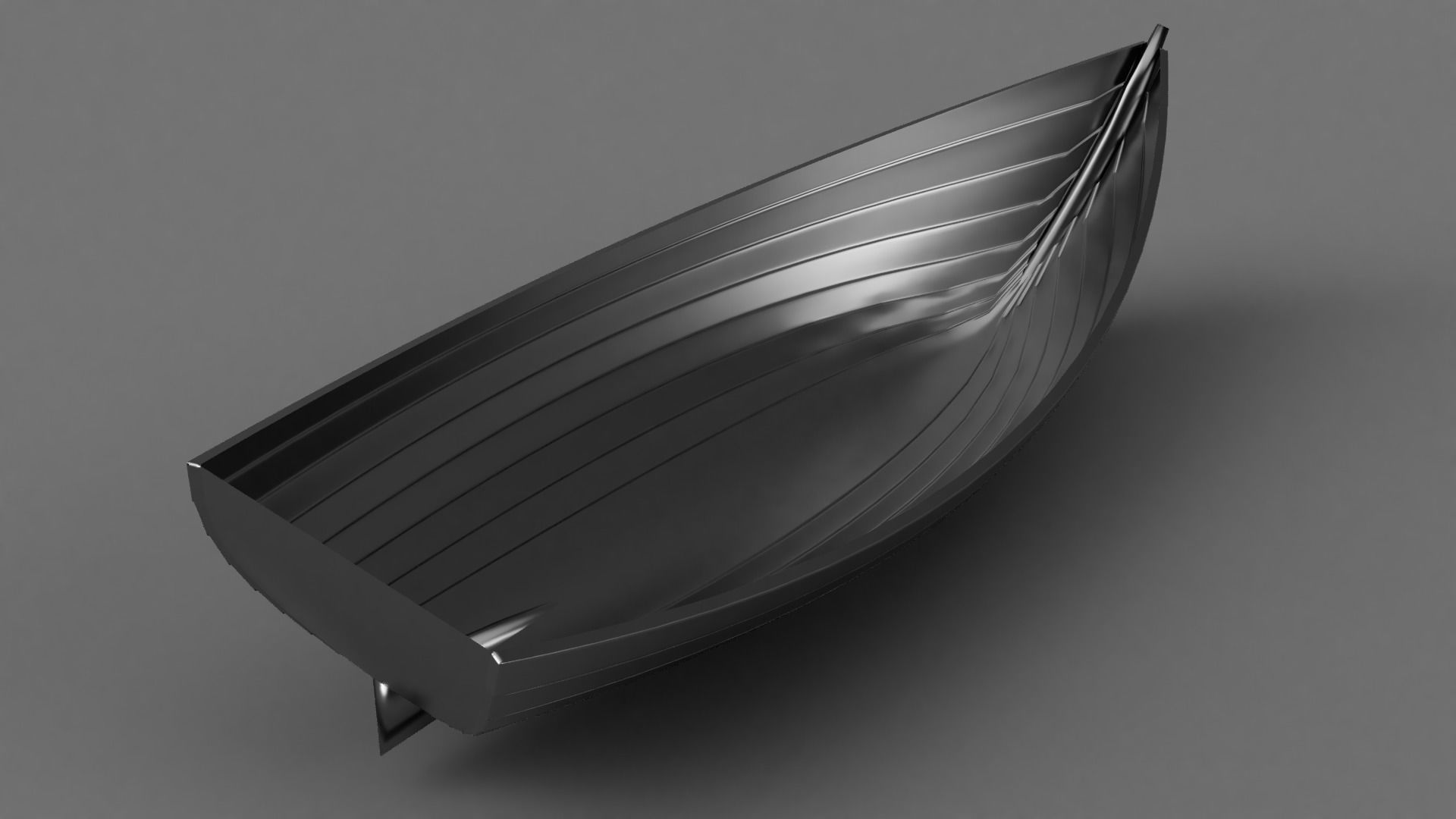 boat 3d model Low-poly 3D model_2