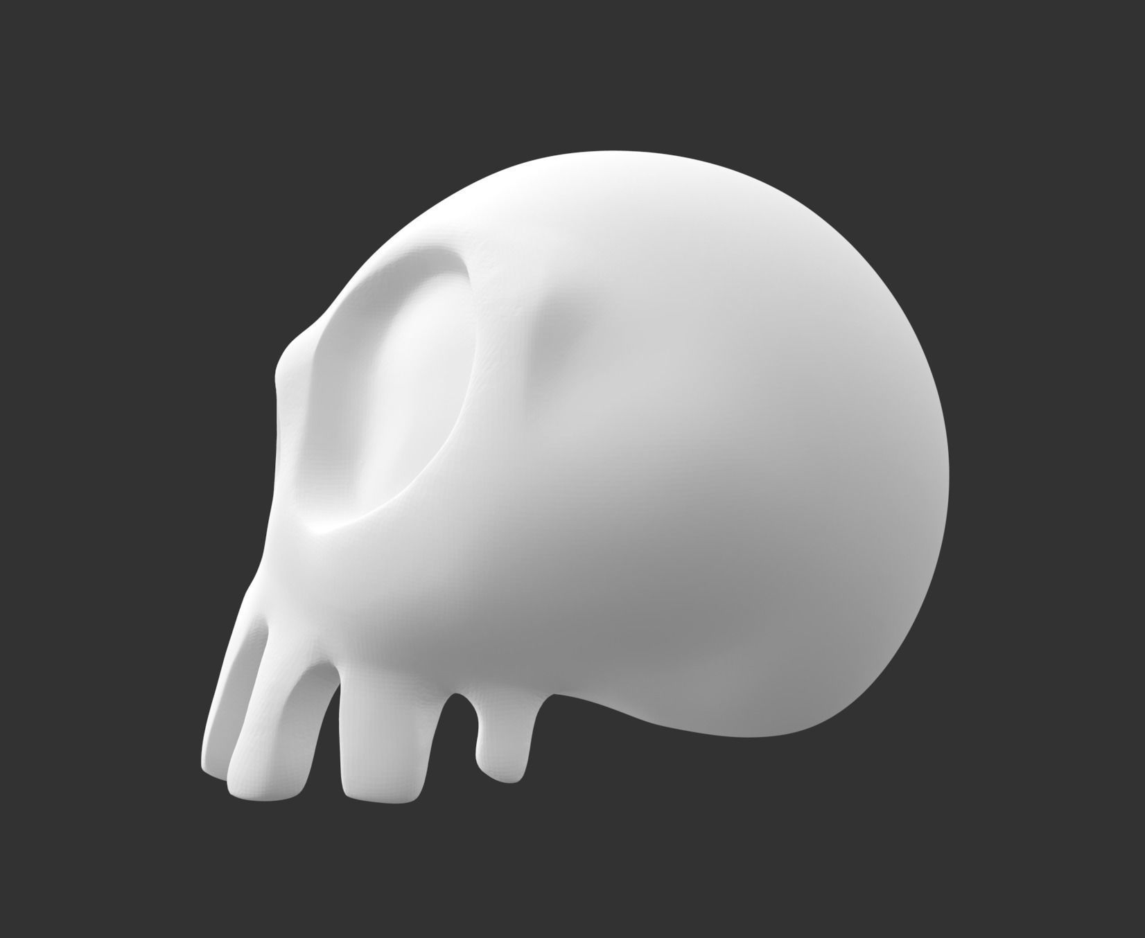 Haunted Mansion Holiday full skull 3D print model_1