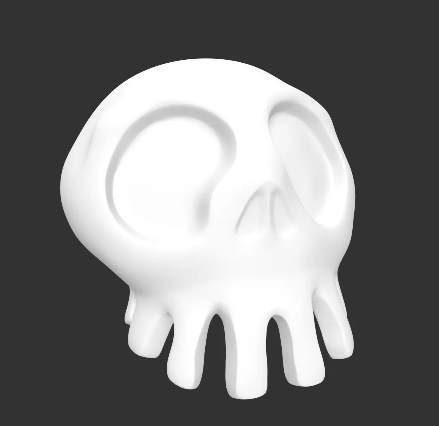 Haunted Mansion Holiday full skull 3D print model_0