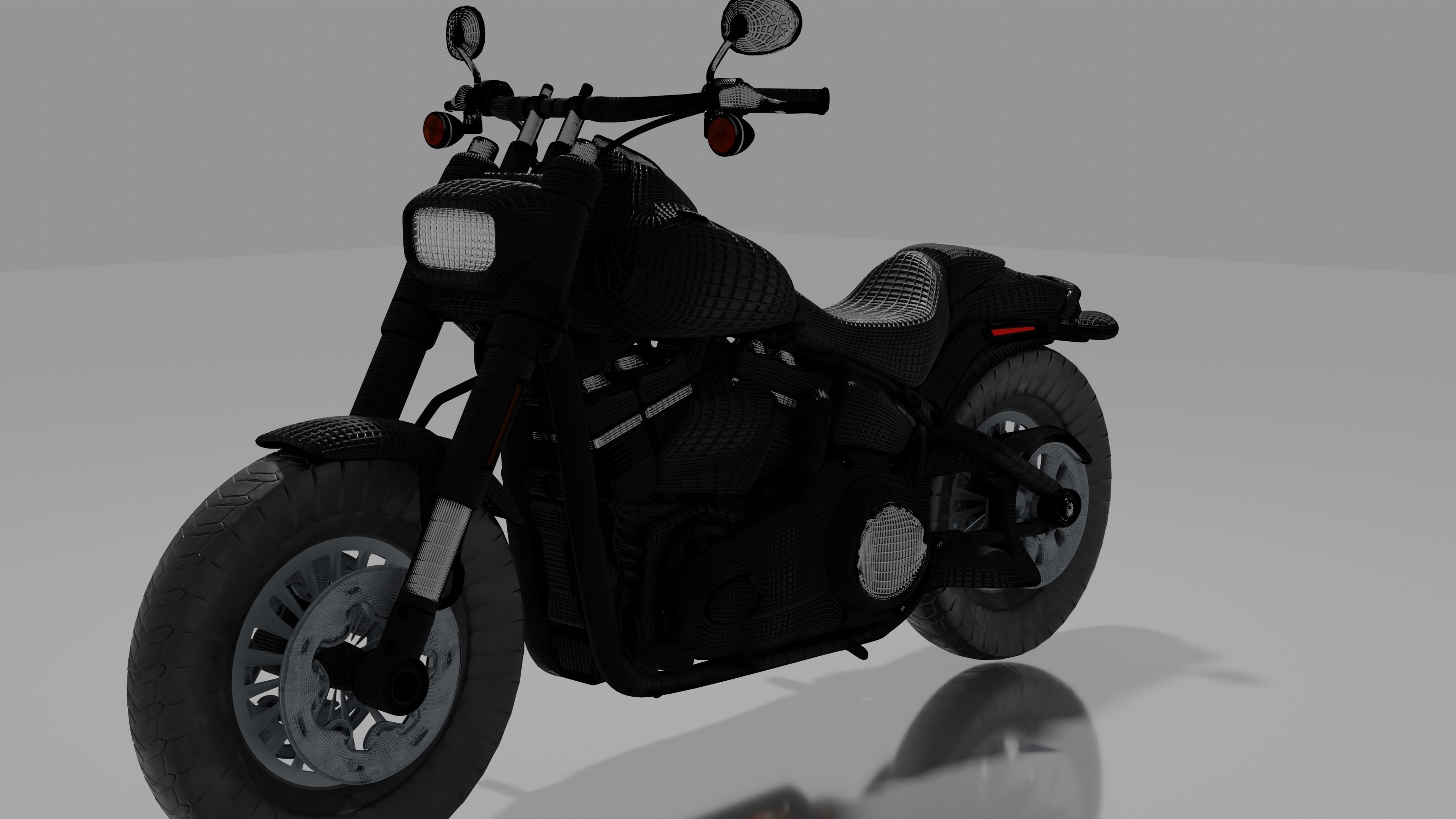 Harley-Davidson Fatbob 2020 3D model_6