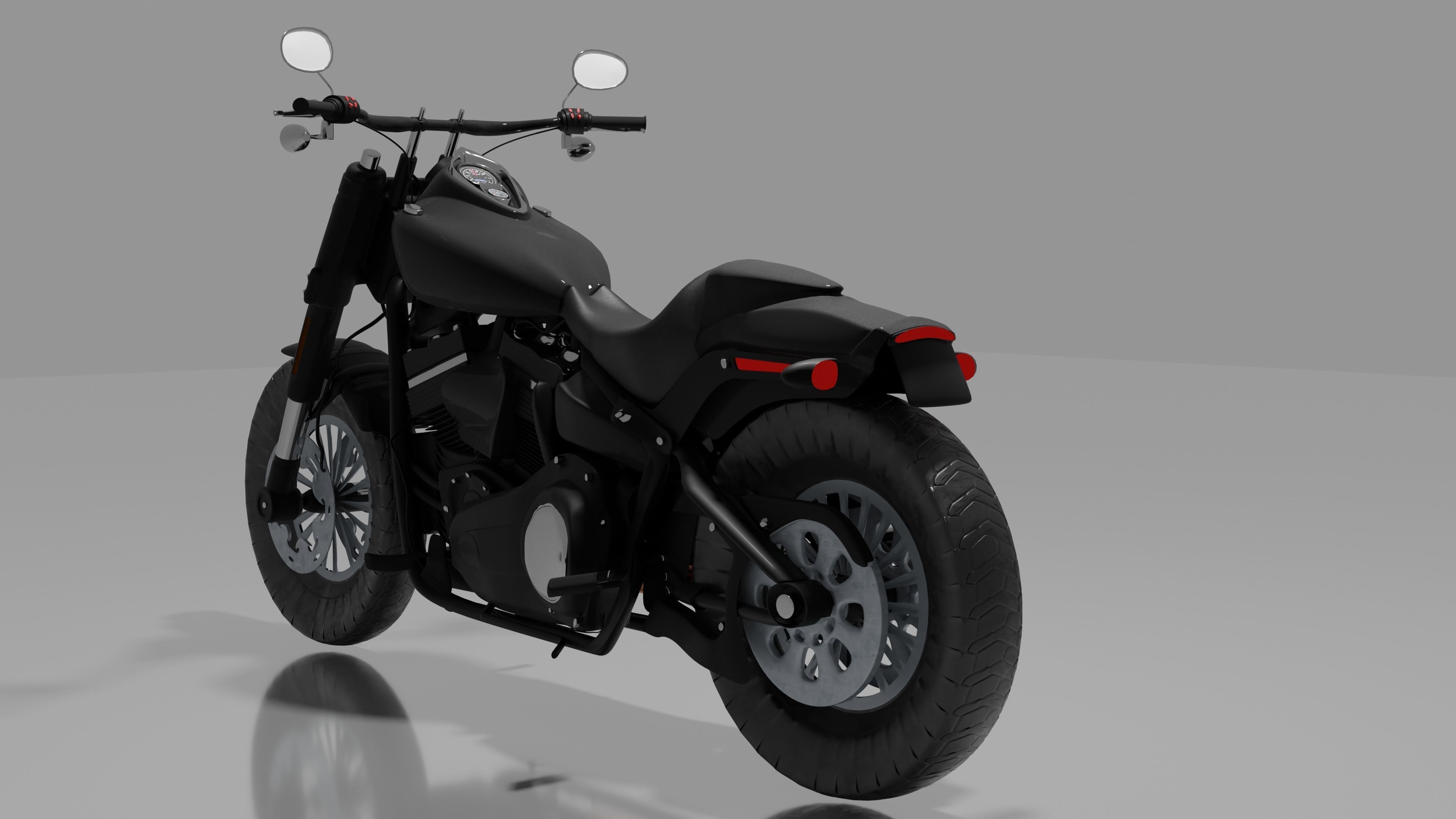 Harley-Davidson Fatbob 2020 3D model_3