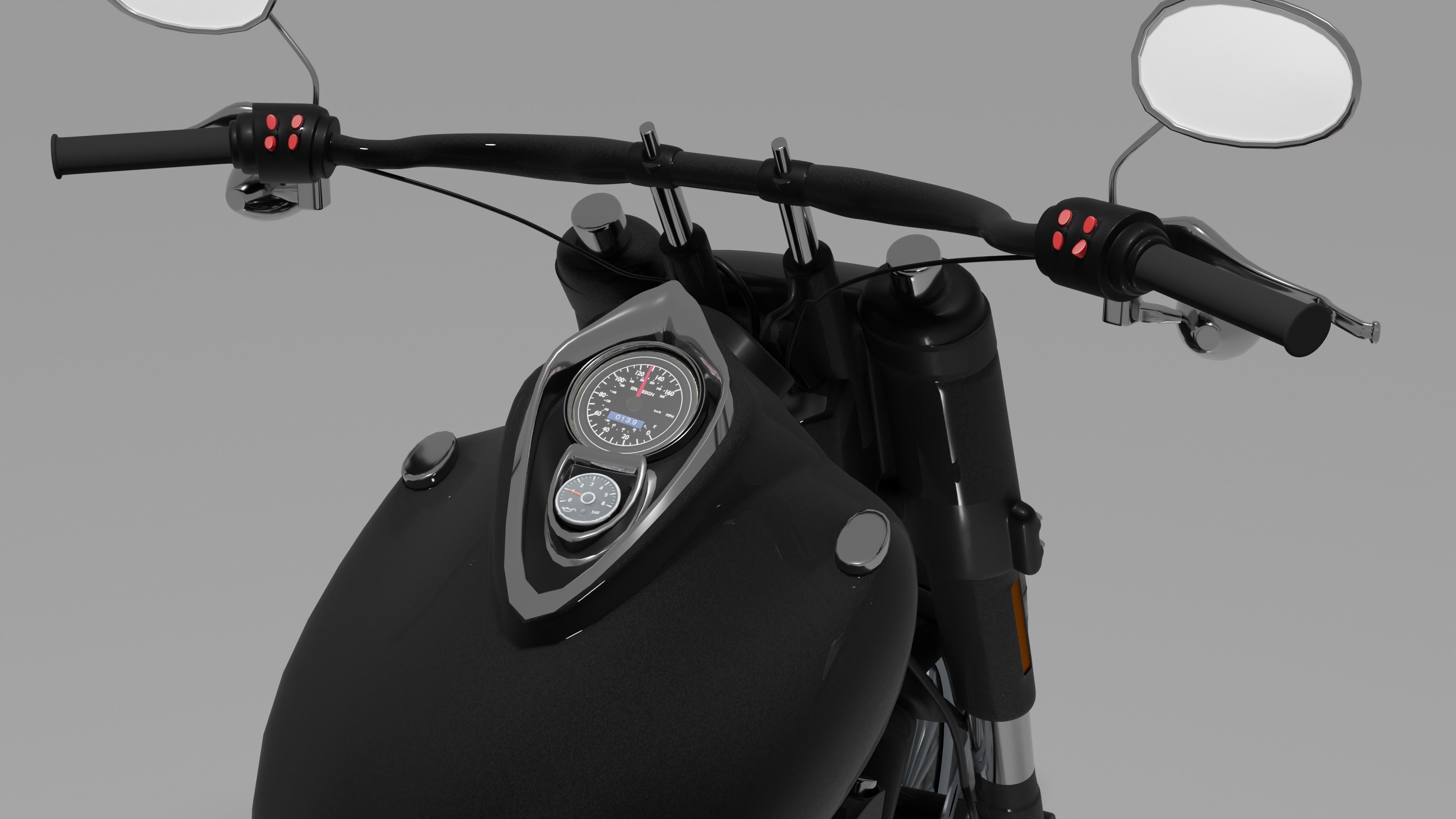 Harley-Davidson Fatbob 2020 3D model_4