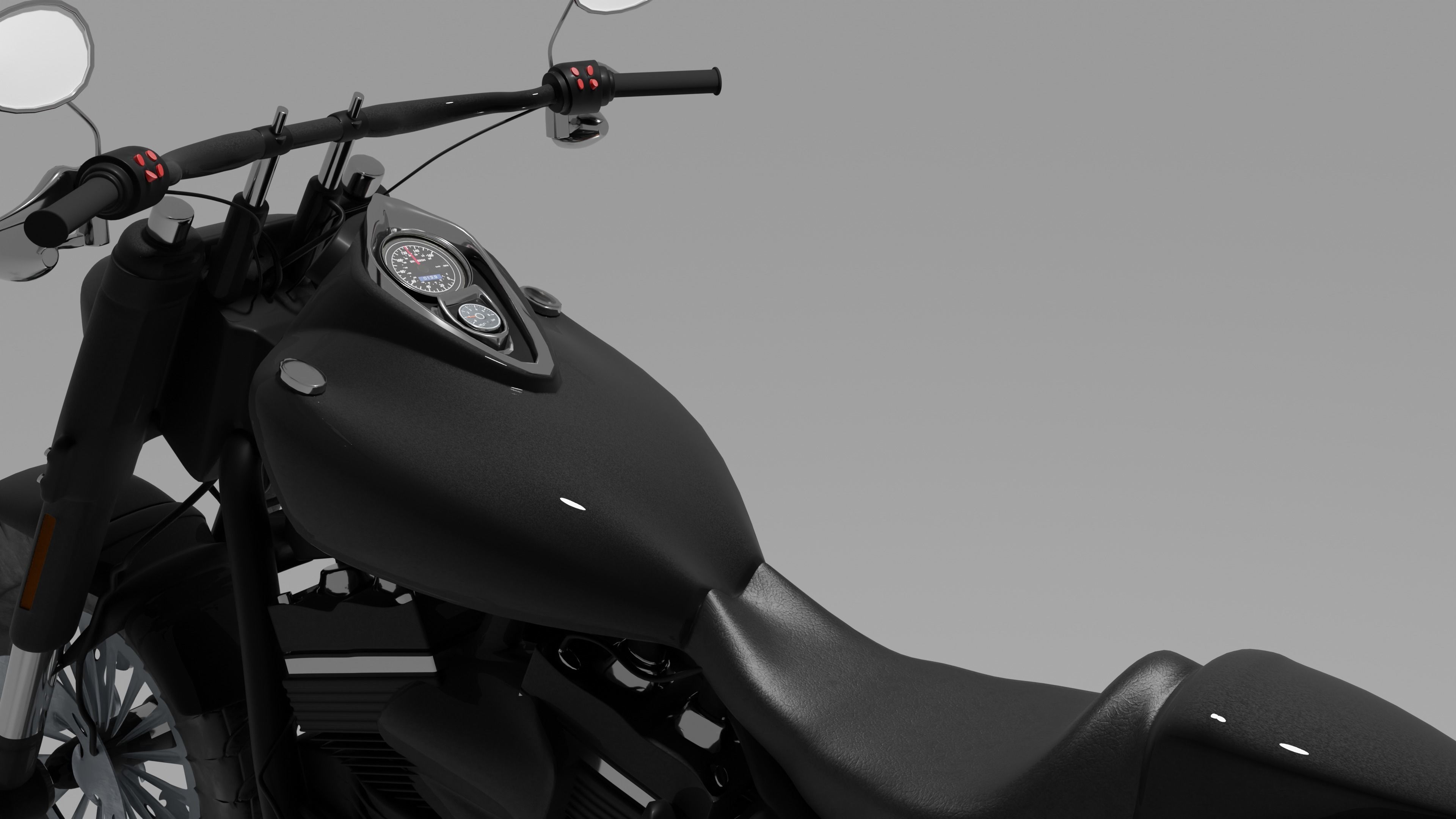 Harley-Davidson Fatbob 2020 3D model_2
