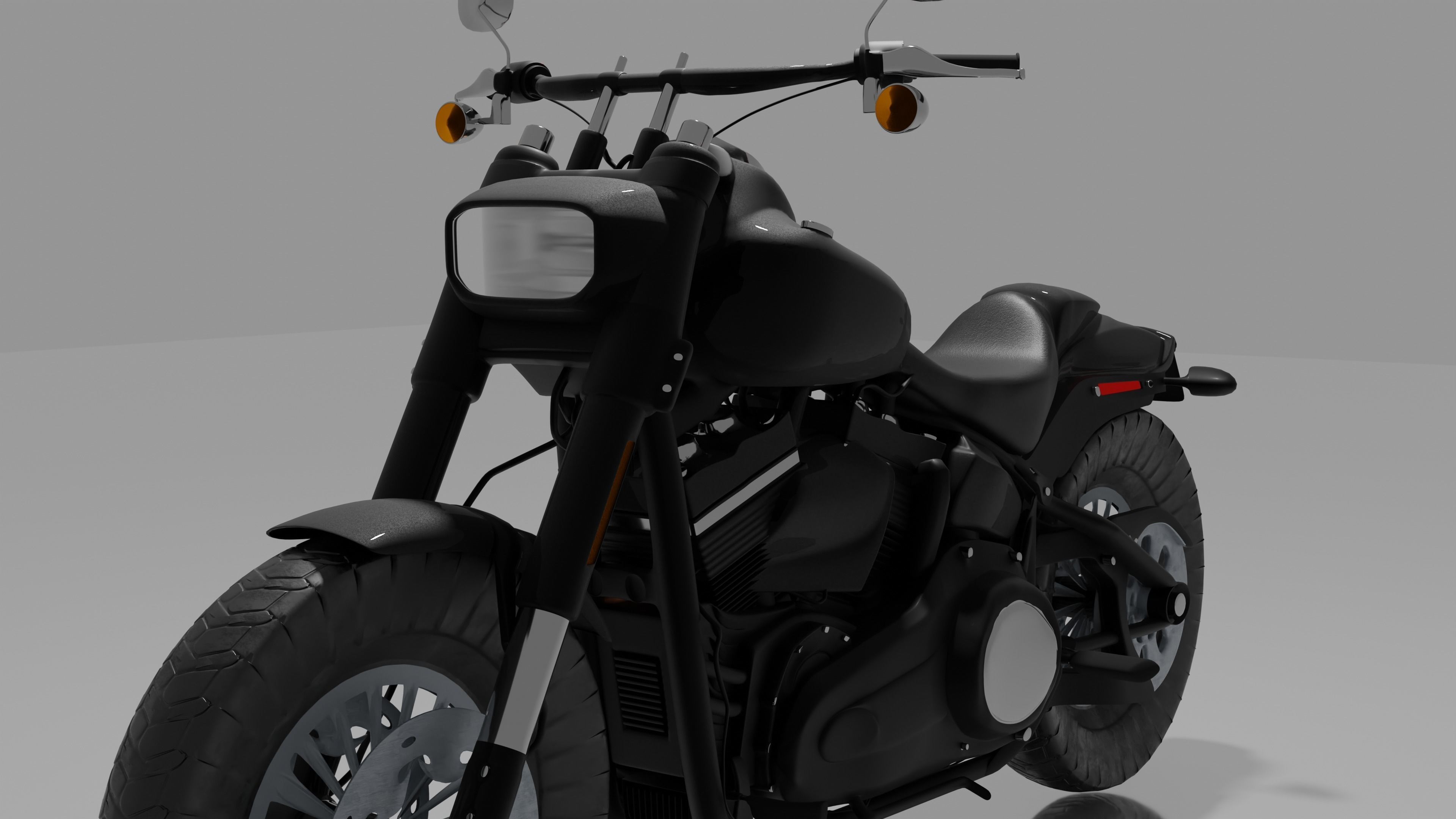 Harley-Davidson Fatbob 2020 3D model_5