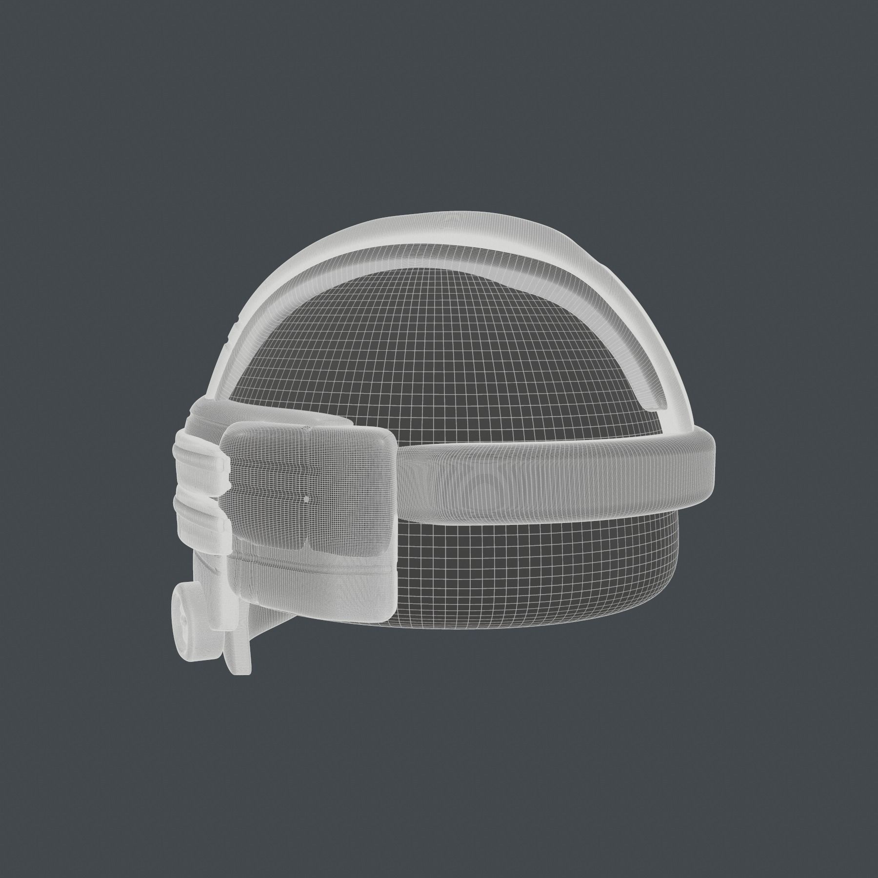 helmet high poly sculpt 3d printable ver 7 3D model 3D model_6