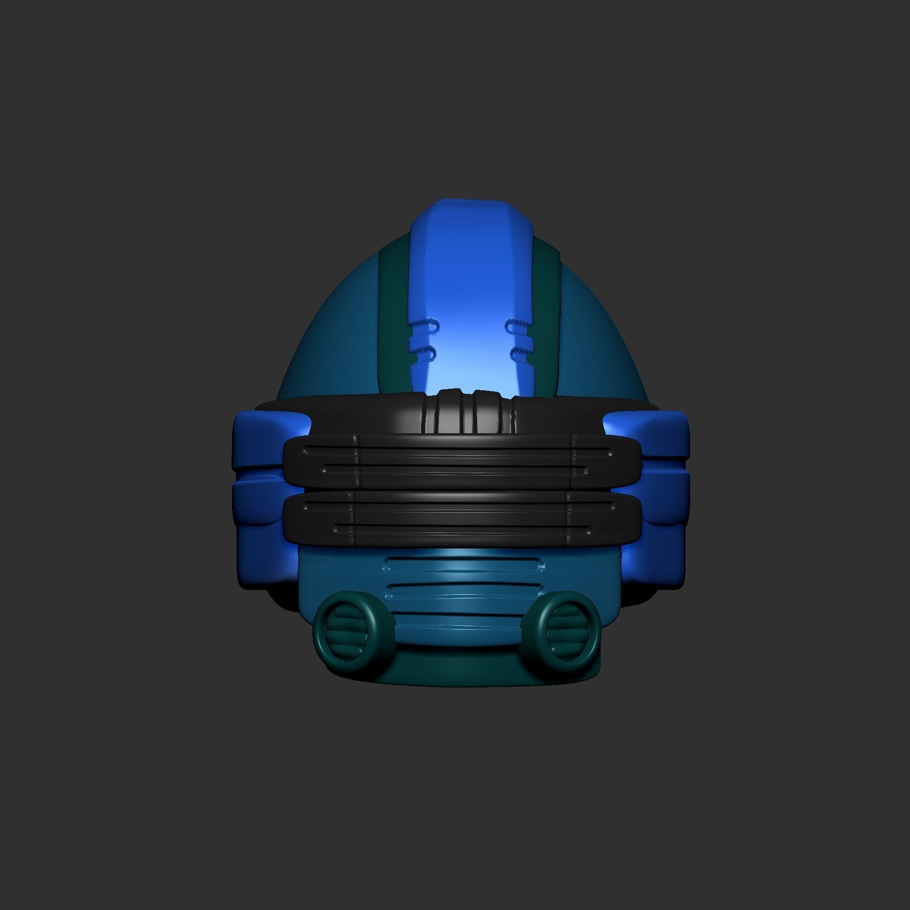 helmet high poly sculpt 3d printable ver 7 3D model 3D model_1