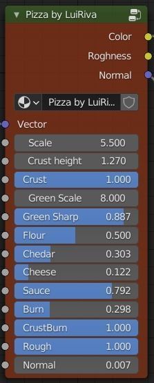 Pizza material Procedural and game ready model Low-poly 3D model_3