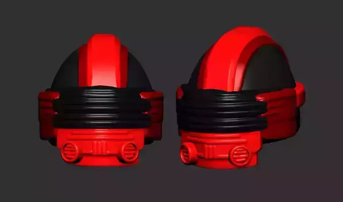 helmet high poly sculpt 3d printable ver 7 3D model