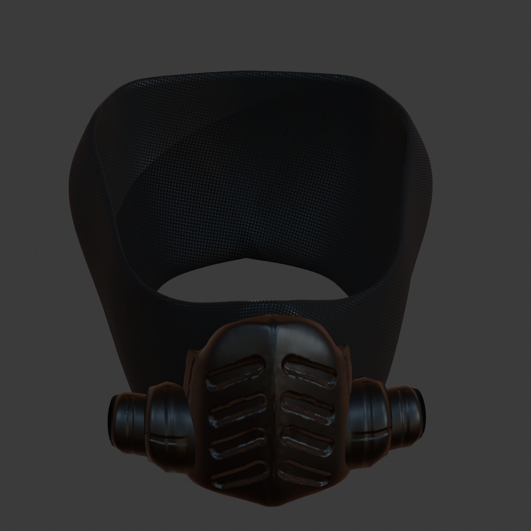 Gas mask helmet 3d model scifi Low-poly Low-poly 3D model_6
