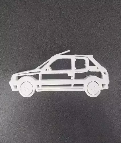 Peugeot 205 keychain 3D print model