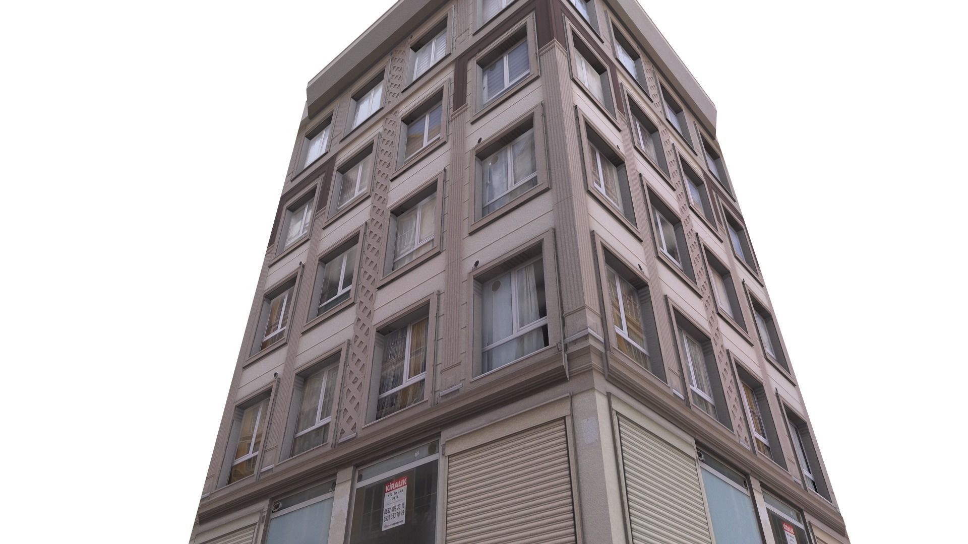 Architectural Building-1 Low-poly 3D model_13