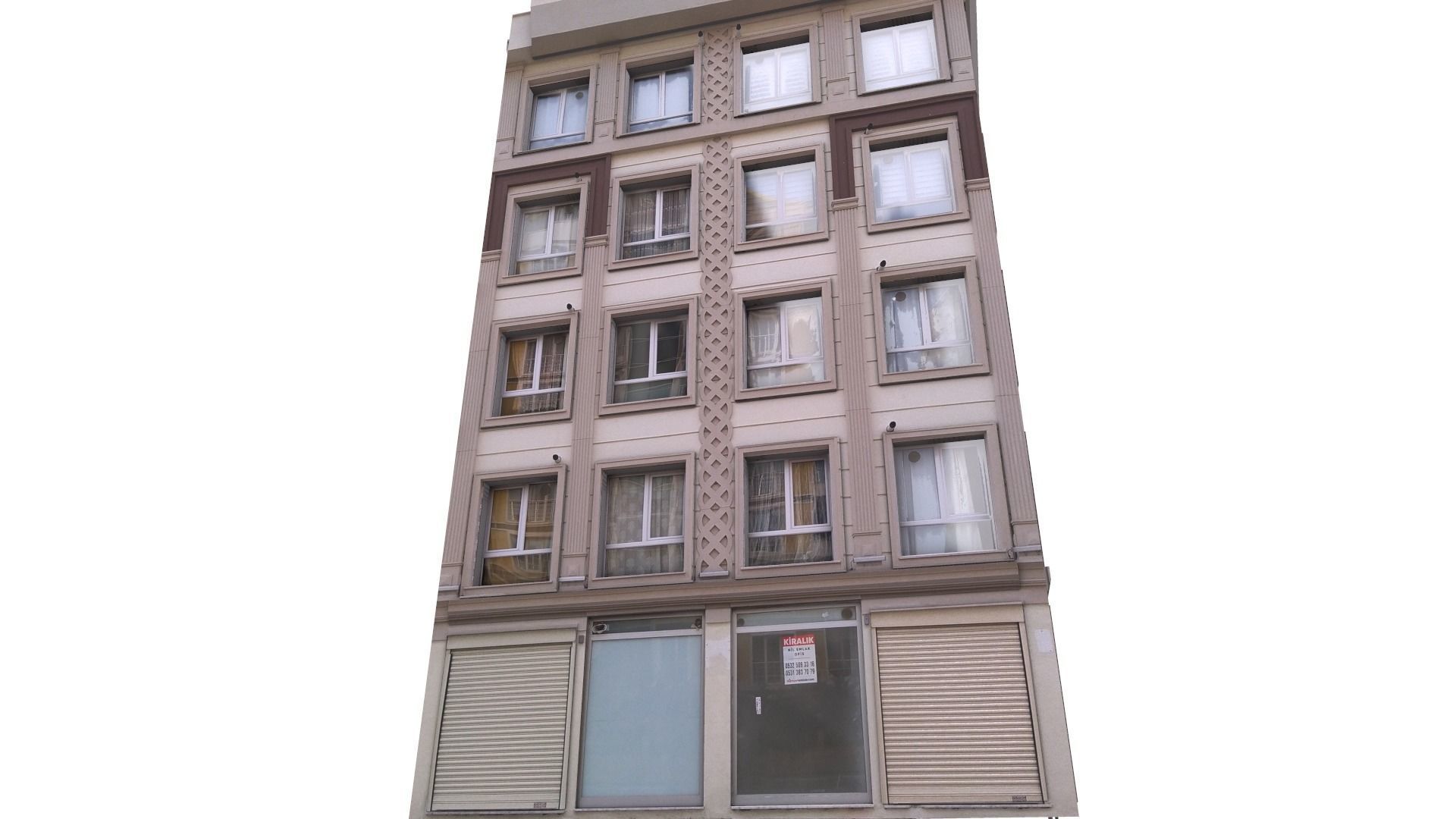 Architectural Building-1 Low-poly 3D model_15