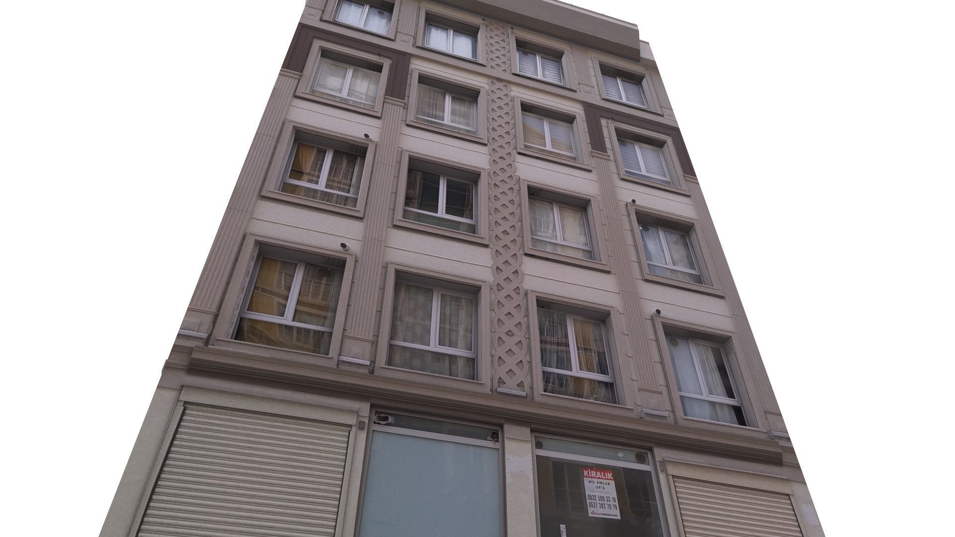 Architectural Building-1 Low-poly 3D model_12