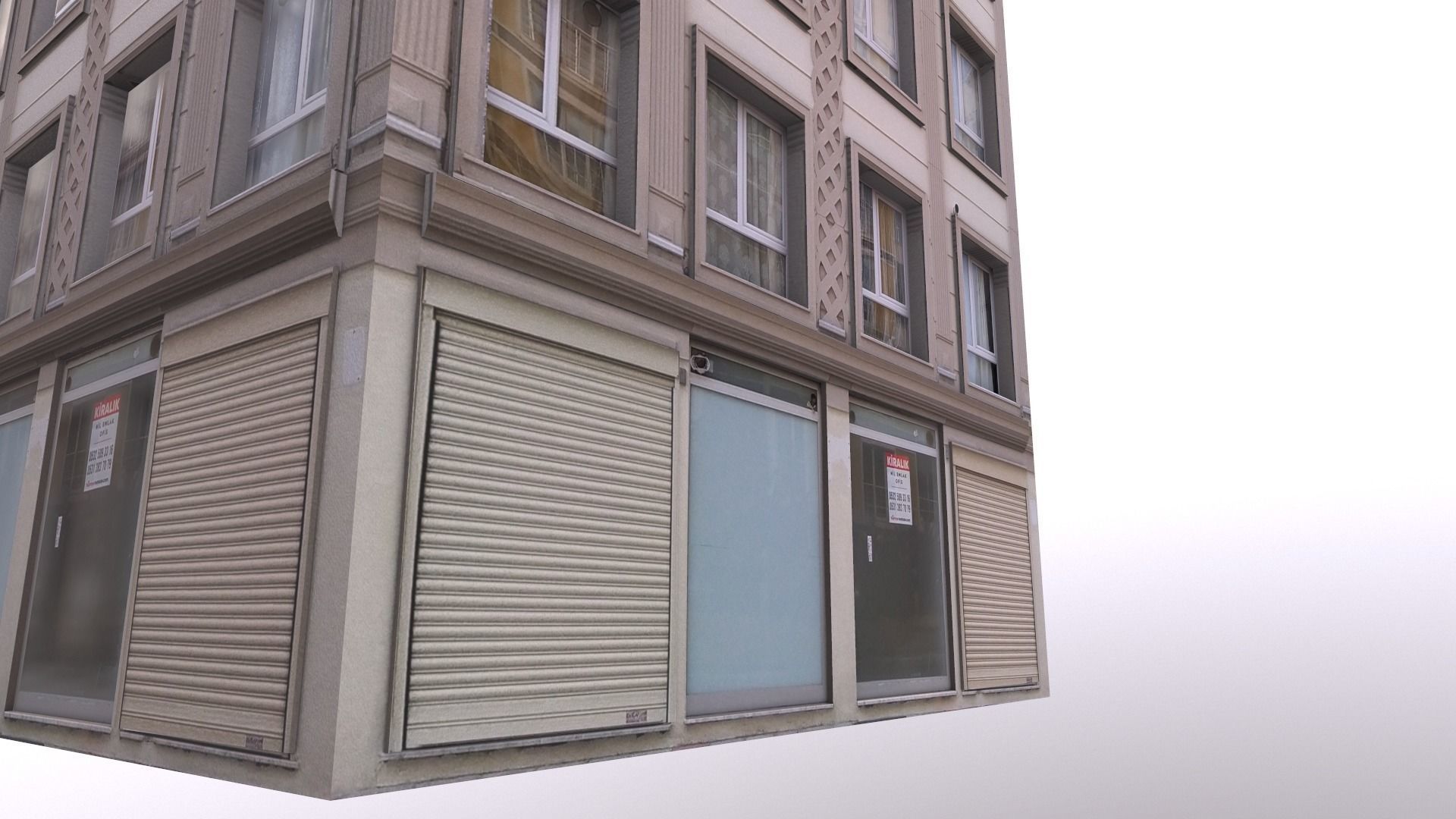 Architectural Building-1 Low-poly 3D model_18