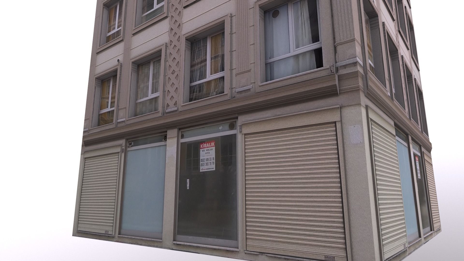 Architectural Building-1 Low-poly 3D model_19