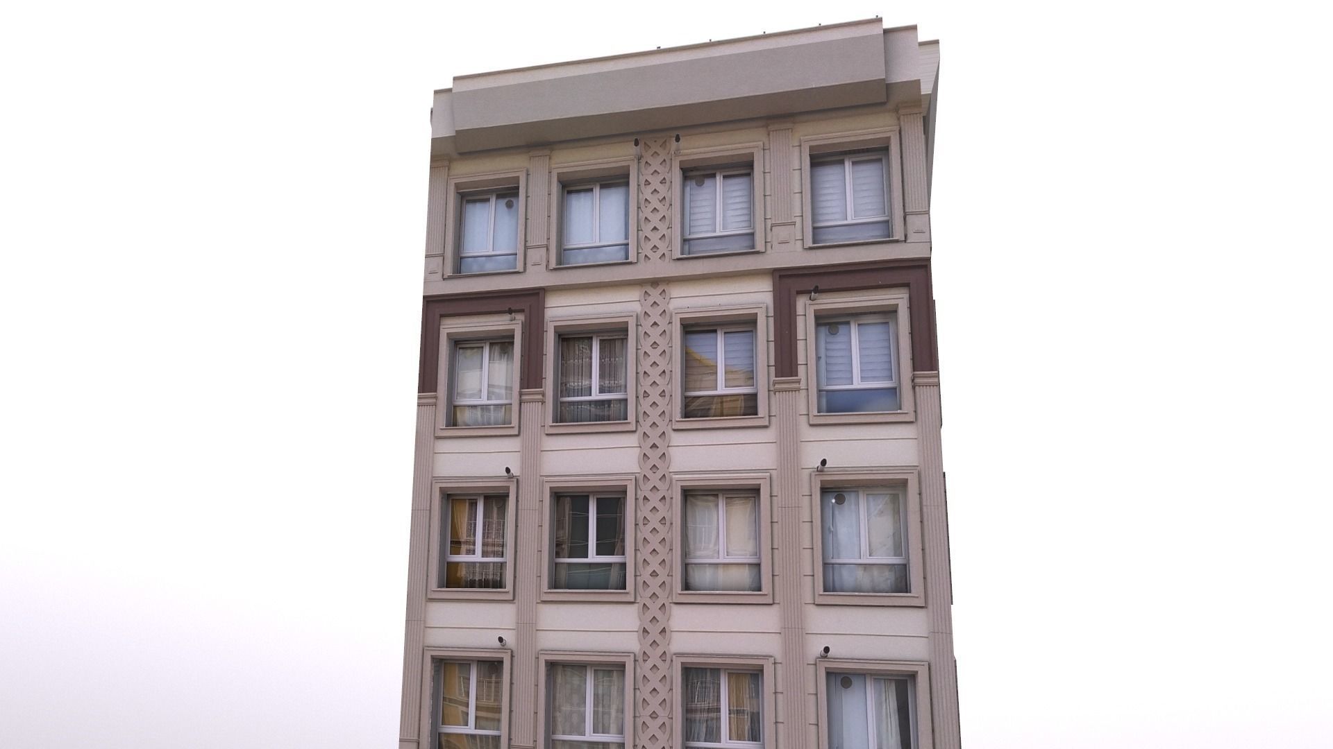 Architectural Building-1 Low-poly 3D model_7